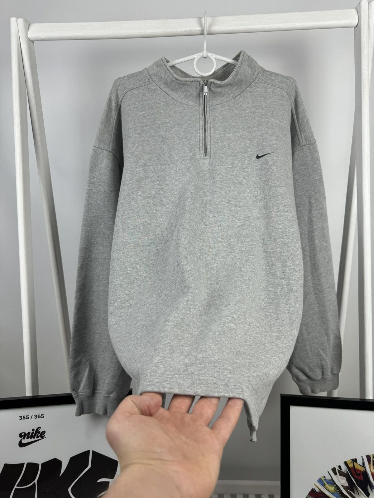 Nike Vintage Nike 1/3 Zip Sweatshirt Size US XL / EU 56 / 4 - 4 Thumbnail