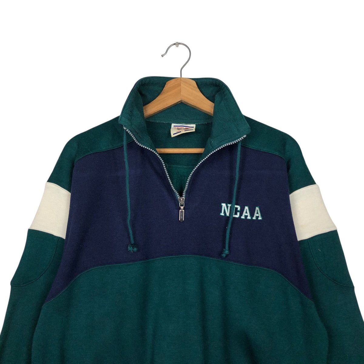 Vintage 📌Vintage Half Zipper Collar Ncaa Descente Big Logo Size US S / EU 44-46 / 1 - 10 Thumbnail