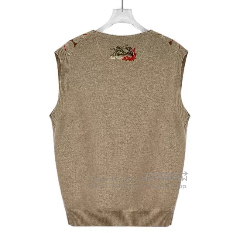 Louis Vuitton Louis Vuitton 25 xNigo Signature Brown Rhombus Wool V-Neck Size US L / EU 52-54 / 3 - 2 Thumbnail