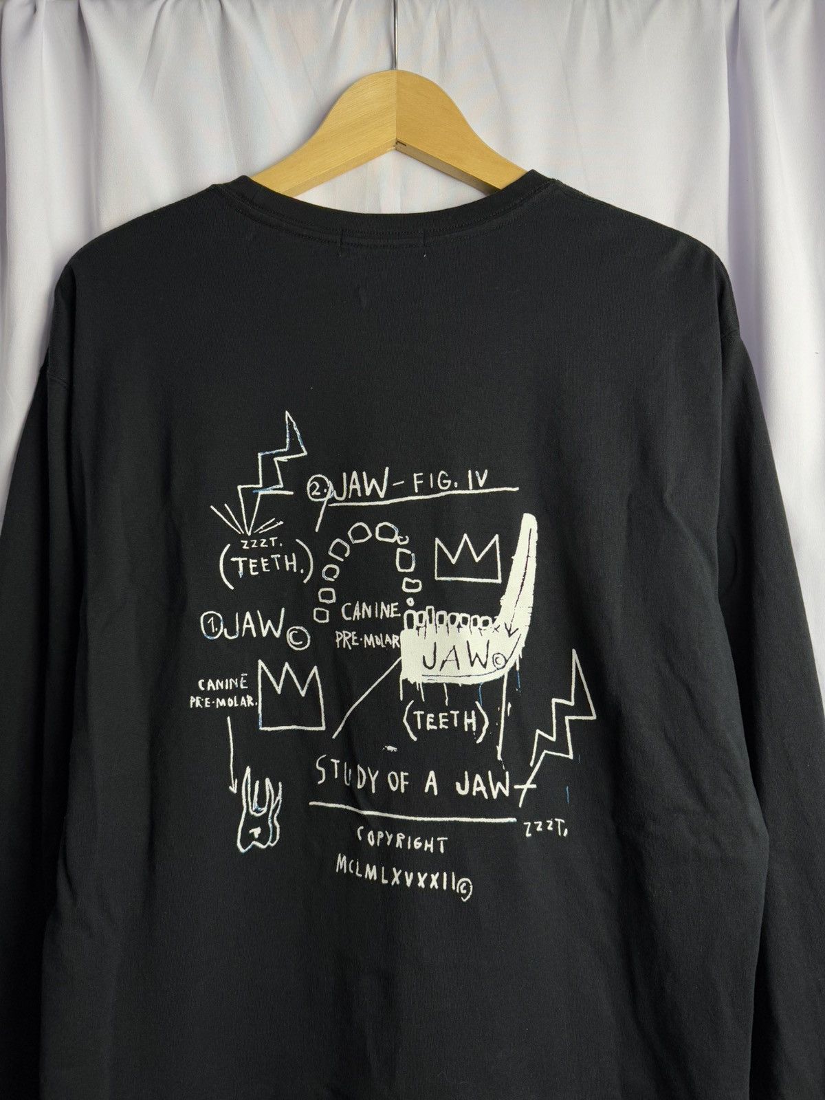 Hysteric Glamour × Japanese Brand × Jean-Michel Basquiat Jean Michel Basquiat Long Sleeve Size US L / EU 52-54 / 3 - 3 Thumbnail