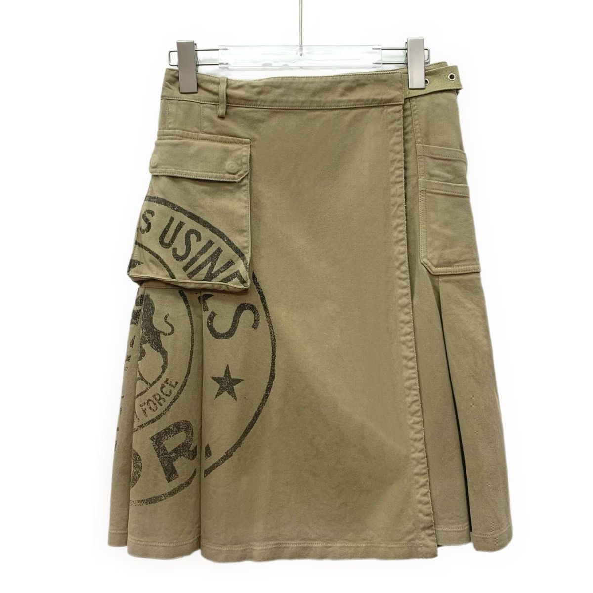 Dior Dior 22FW Brown Logo Printed Casual Pleated Skirt K26WX Size 24" / US 00 / IT 34 - 1 Thumbnail