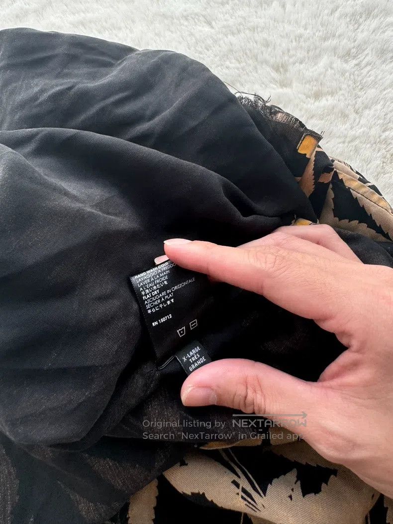 Amiri Amiri Size XL Black yellow leaf shirt Size US XL / EU 56 / 4 - 4 Thumbnail