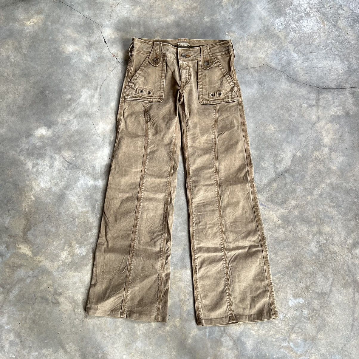 Hysteric Glamour 2000’s Flamingofirm Fatigue Flared Pants Size US 28 / EU 44 - 1 Thumbnail