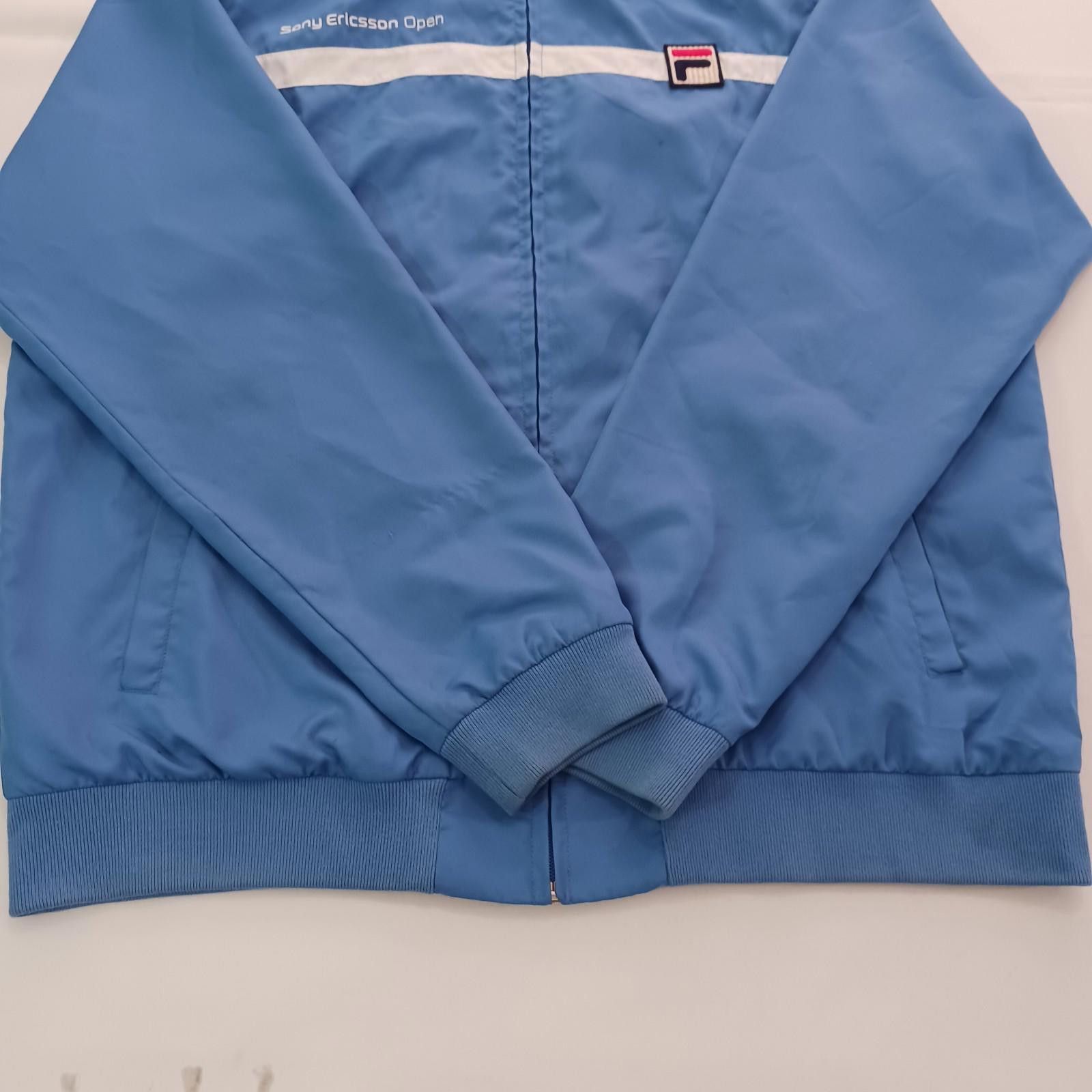 Fila Fila Sony Ericsson Full Zip Tennis Warmup Jacket Blue Men XL Size ONE SIZE - 12 Thumbnail
