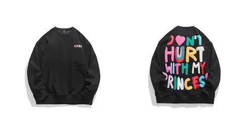 Designer Streetwear Sweatshirt Hoodie Hip Hop Korean Loose Style y2k Size US XL / EU 56 / 4 - 4 Thumbnail