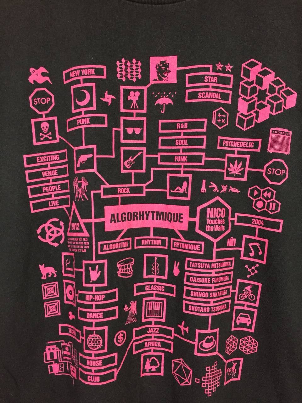 Band Tees Nico Touches The Walls Japanese Rock Band Algorhytmique Tee Size US L / EU 52-54 / 3 - 4 Thumbnail