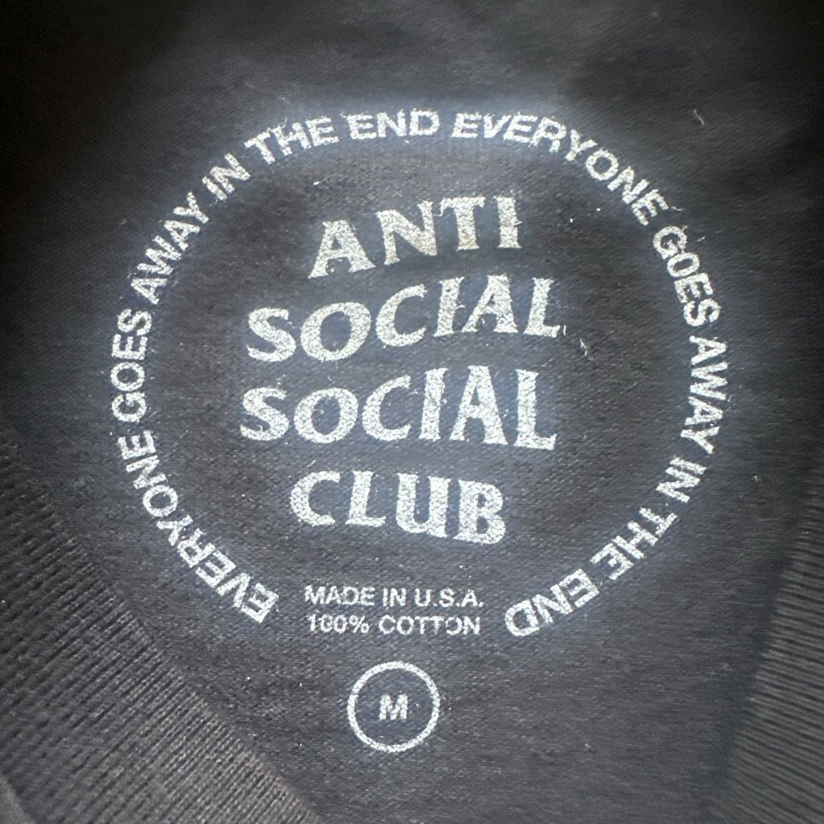 Anti Social Social Club Anti Social Social Club T-Shirt Black Yellow Logo Men’s - L Size US L / EU 52-54 / 3 - 3 Thumbnail