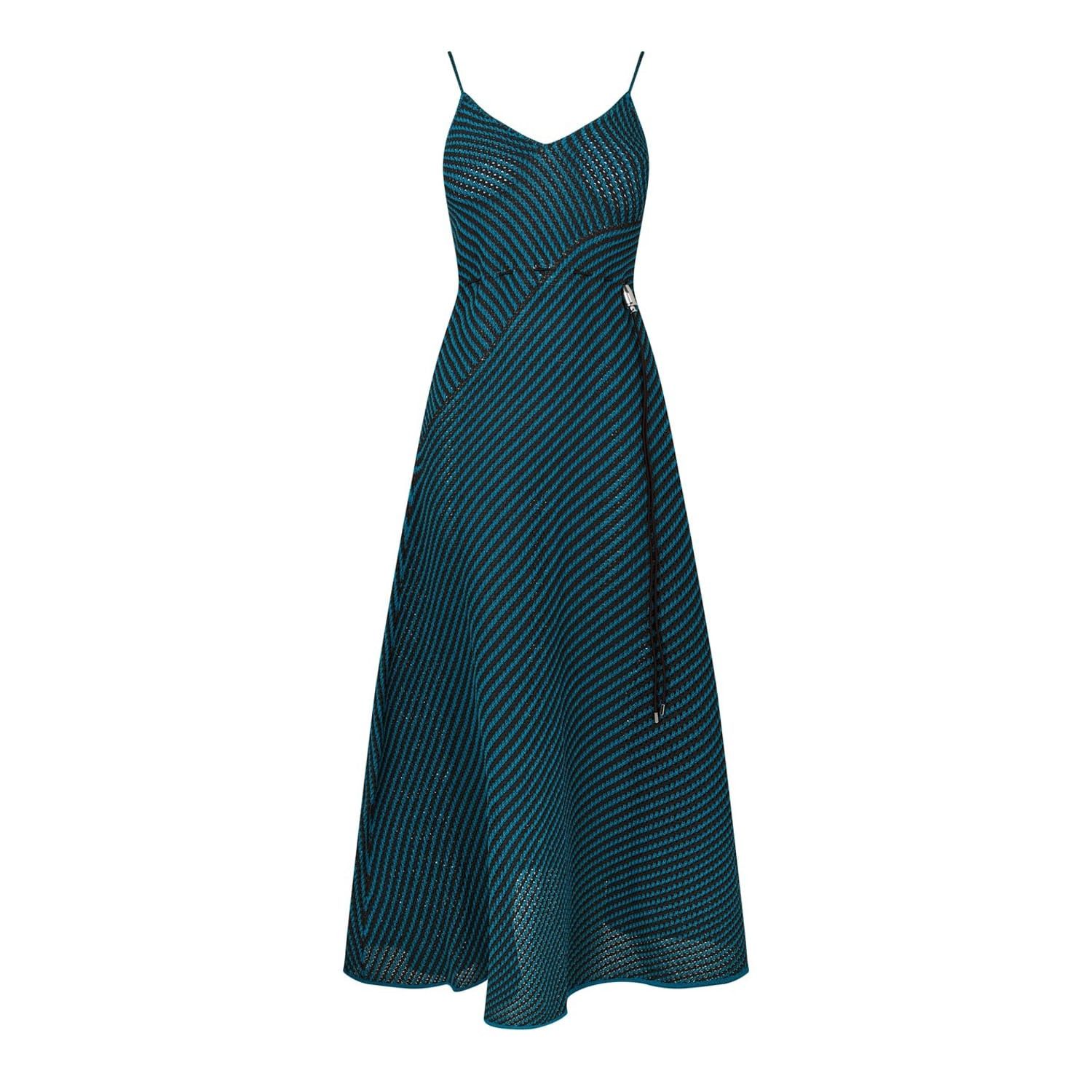 Bottega Veneta Bottega Veneta V-Neck Maxi Skater Dress in Grey Size XS / US 0-2 / IT 36-38 - 1 Thumbnail
