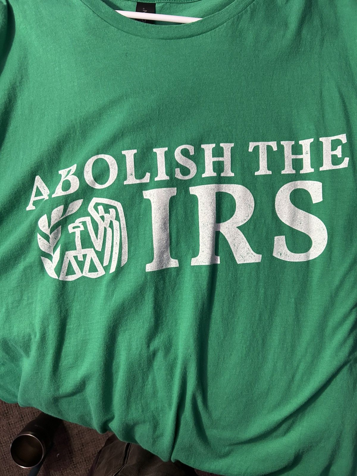 Gildan Funny Tee “Abolish the IRS” Size US XL / EU 56 / 4 - 1 Thumbnail