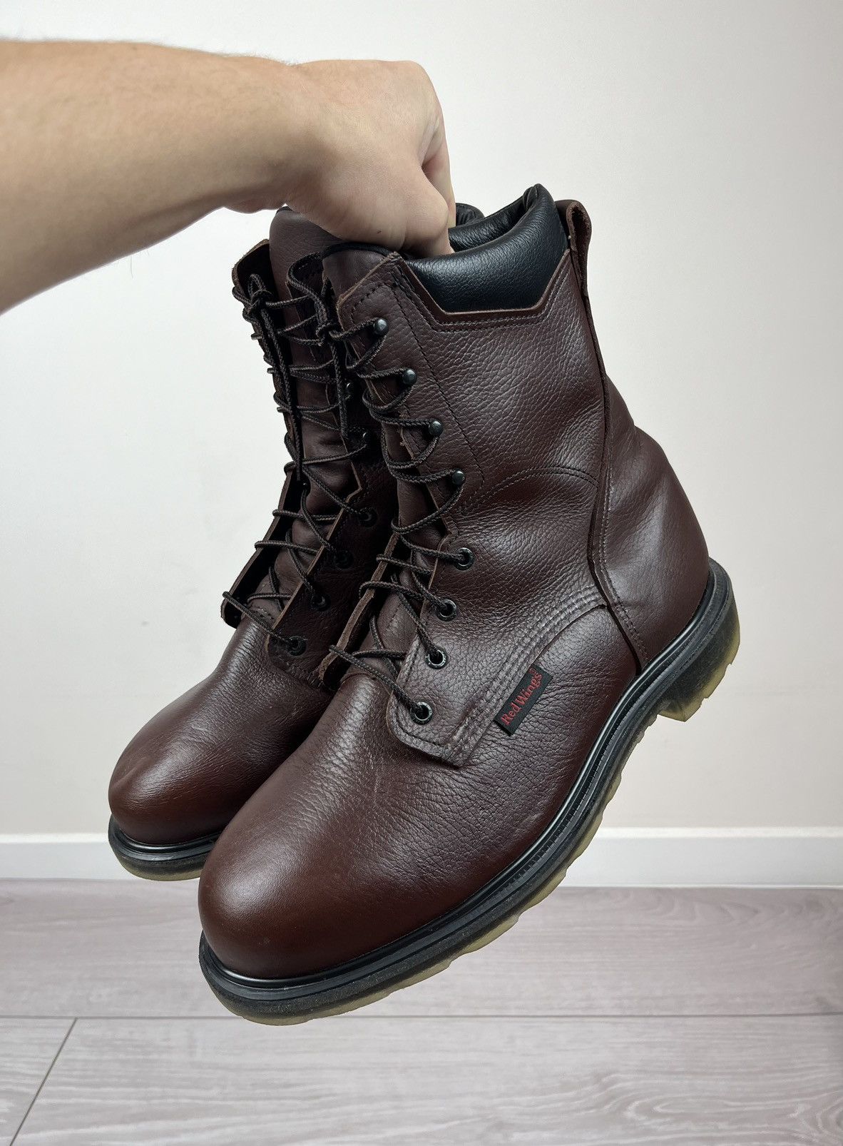 Red Wing Red Wing Industrial Brown Leather Working Boots Size US 11.5 / EU 44-45 - 5 Thumbnail
