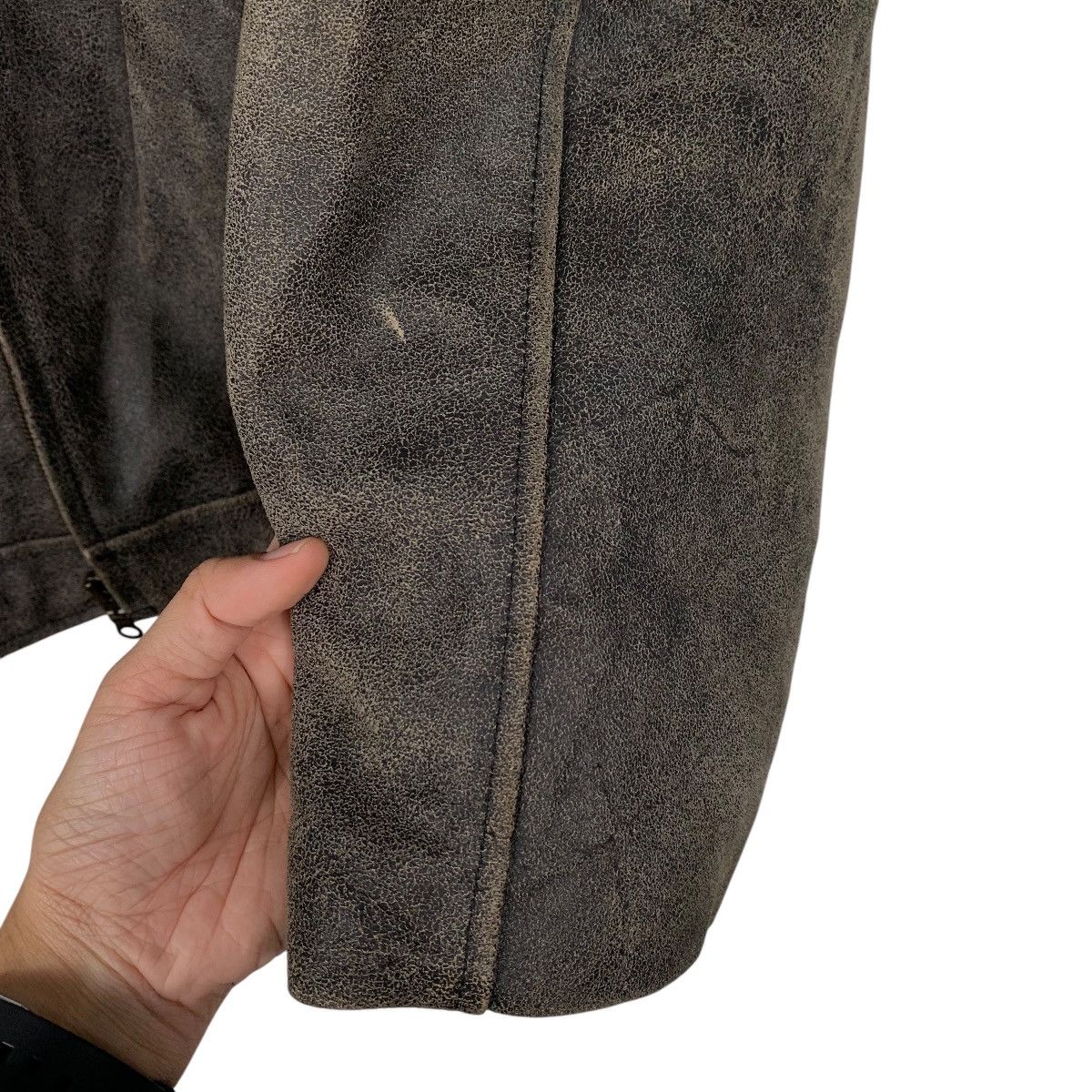 Japanese Brand Japanese Brand Park Miller Basic Leather Jacket Size US L / EU 52-54 / 3 - 13 Thumbnail