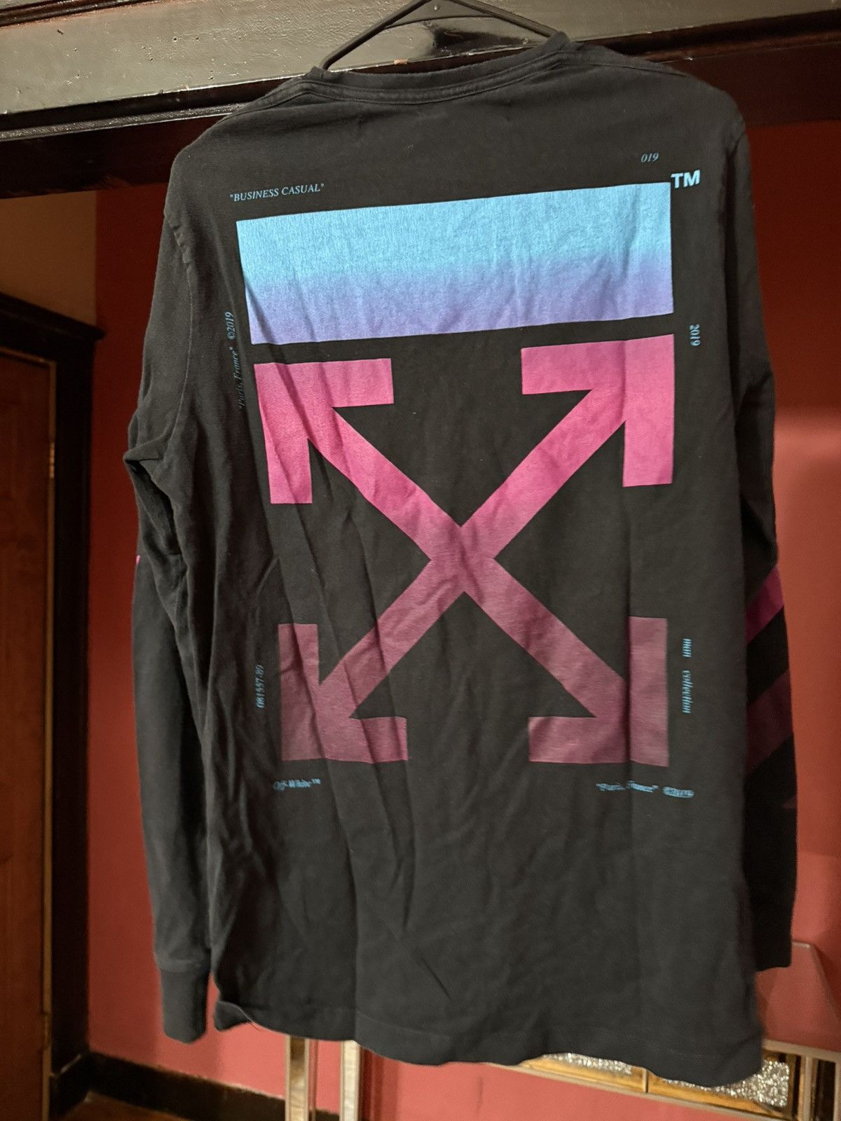 Off-White Off-White Gradient Long Sleeve Size Medium Size US M / EU 48-50 / 2 - 6 Thumbnail