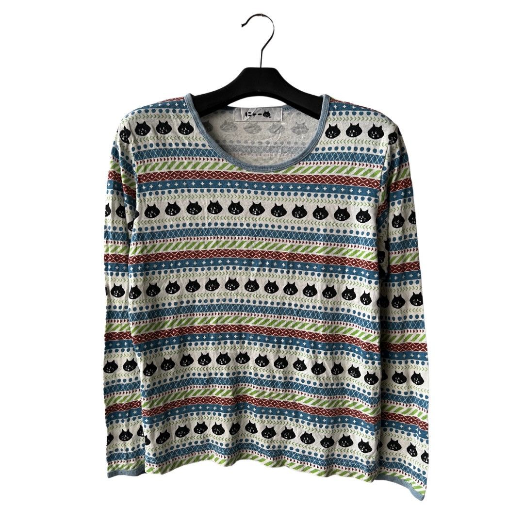 Issey Miyake × Japanese Brand × Ne-Net Ne-net Issey Miyake AOP Long Sleeve Size M / US 6-8 / IT 42-44 - 1 Thumbnail
