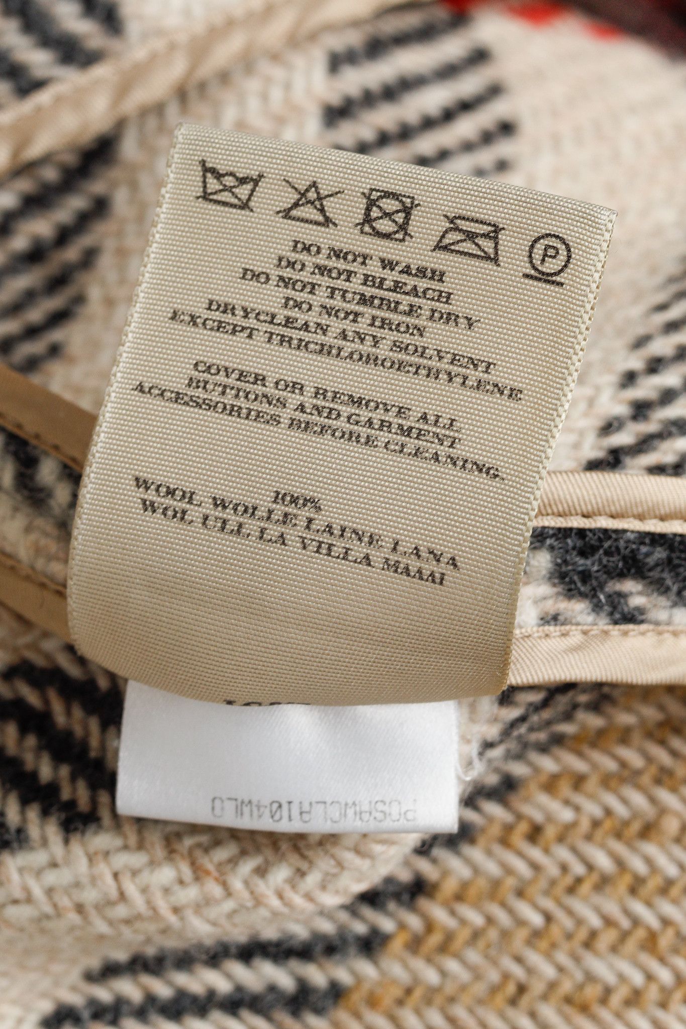 Burberry Burberry Beige Wool Check Buttoned Coat Size M / US 6-8 / IT 42-44 - 11 Thumbnail