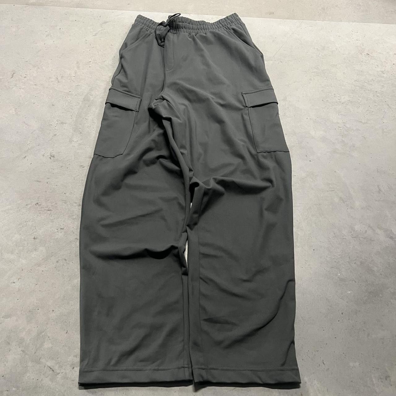 Japanese Brand × Vintage Crazy Vintage Y2K Grey Cargo Sweats w/ waistband and pockets Size US 38 / EU 54 - 2 Thumbnail