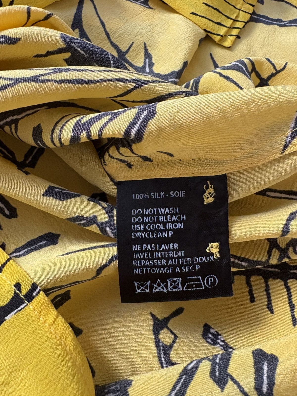 Haider Ackermann SS17 Yellow Silk Shirt Size US S / EU 44-46 / 1 - 4 Thumbnail