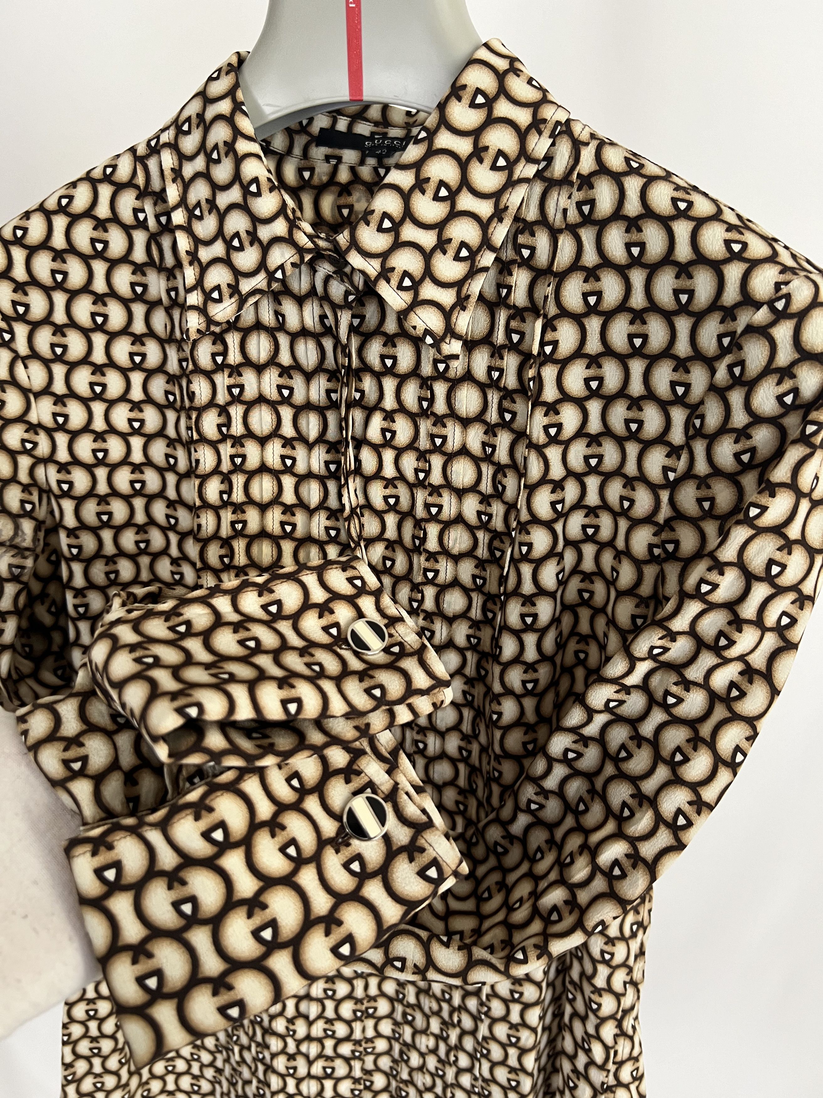 Gucci gucci shirt monogram S very rare silk Size US S / EU 44-46 / 1 - 2 Thumbnail