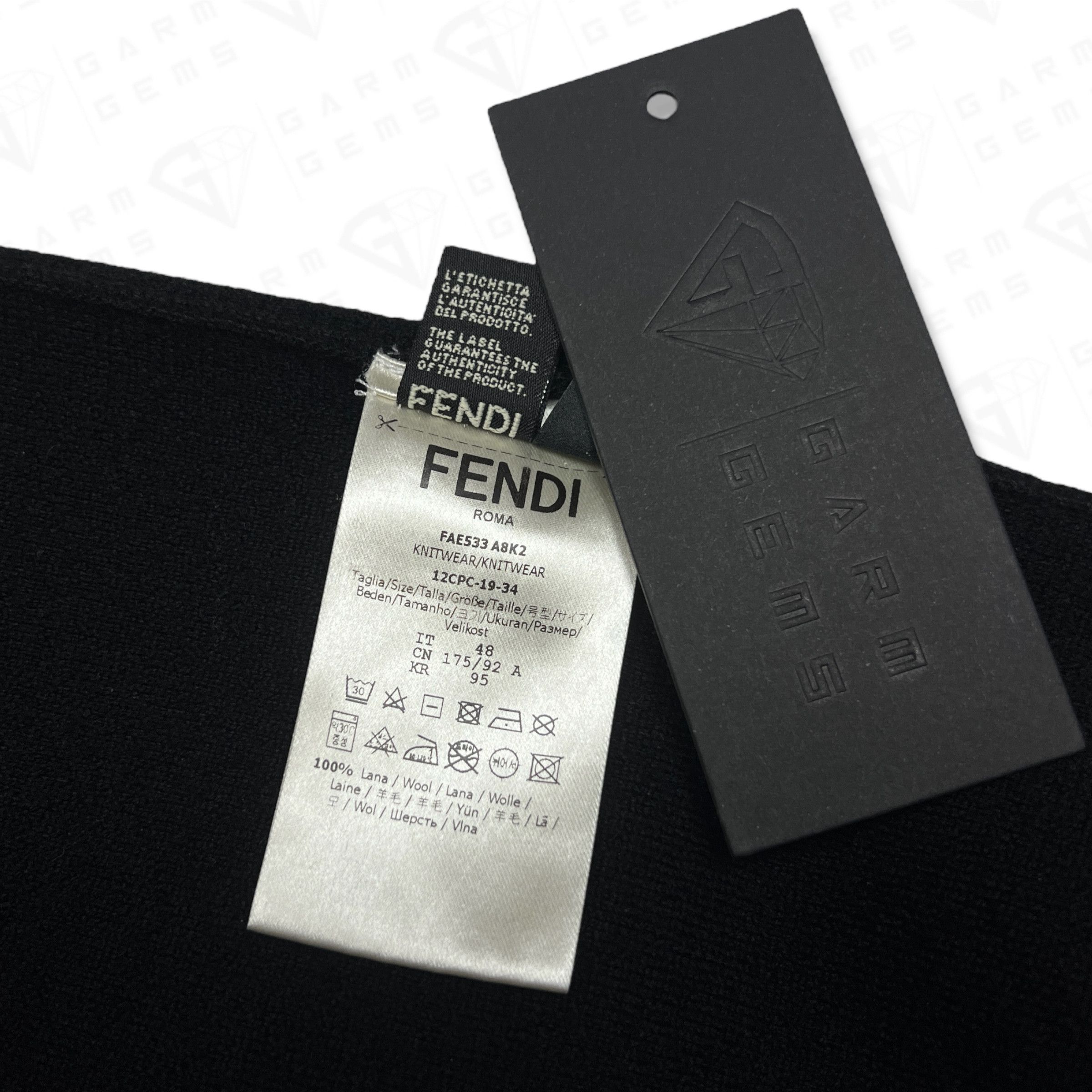 Fendi Fendi FF Panel Wool Jumper Size US M / EU 48-50 / 2 - 6 Thumbnail
