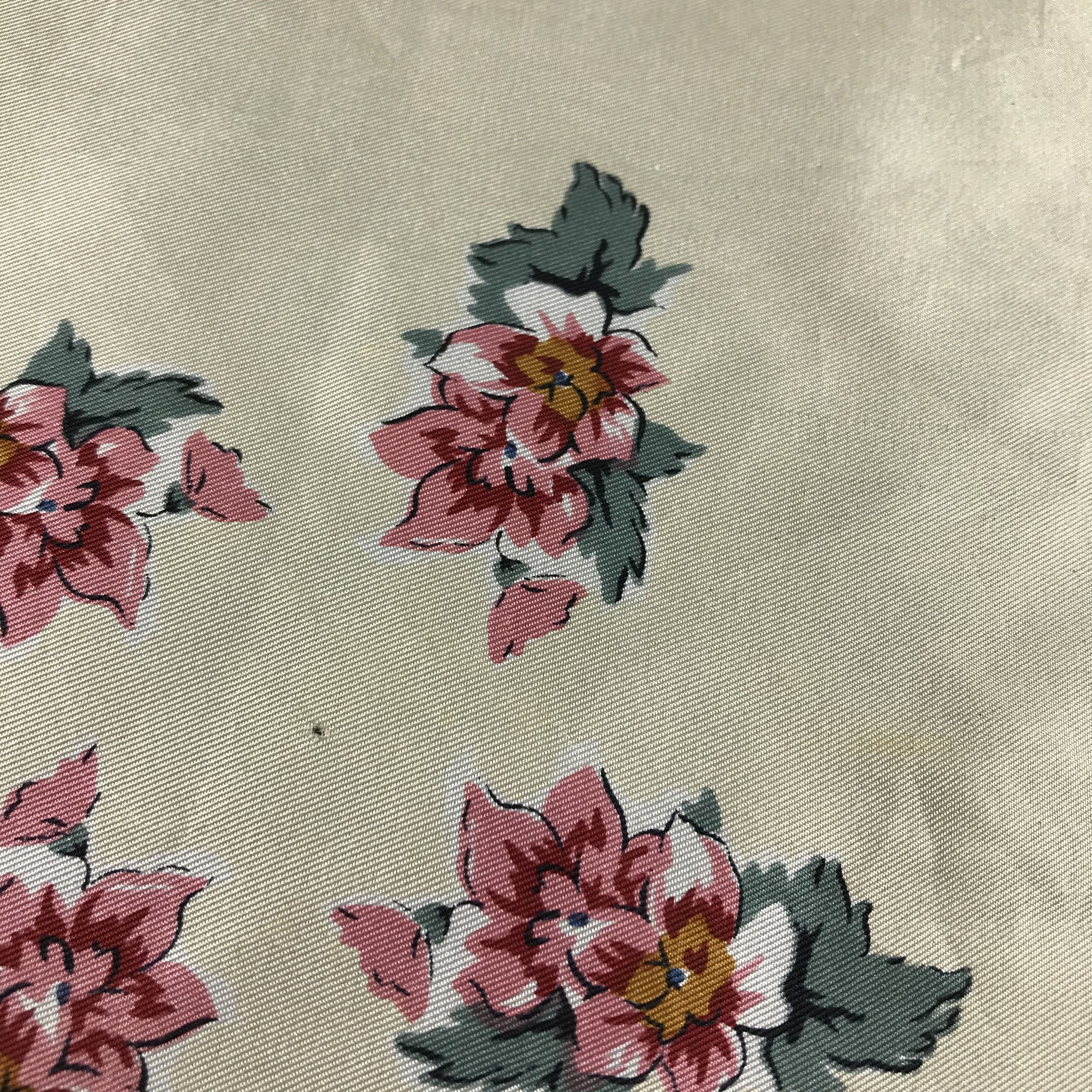 Vintage Vintage Luxury Floral Silk Scarf M69 Size ONE SIZE - 7 Thumbnail