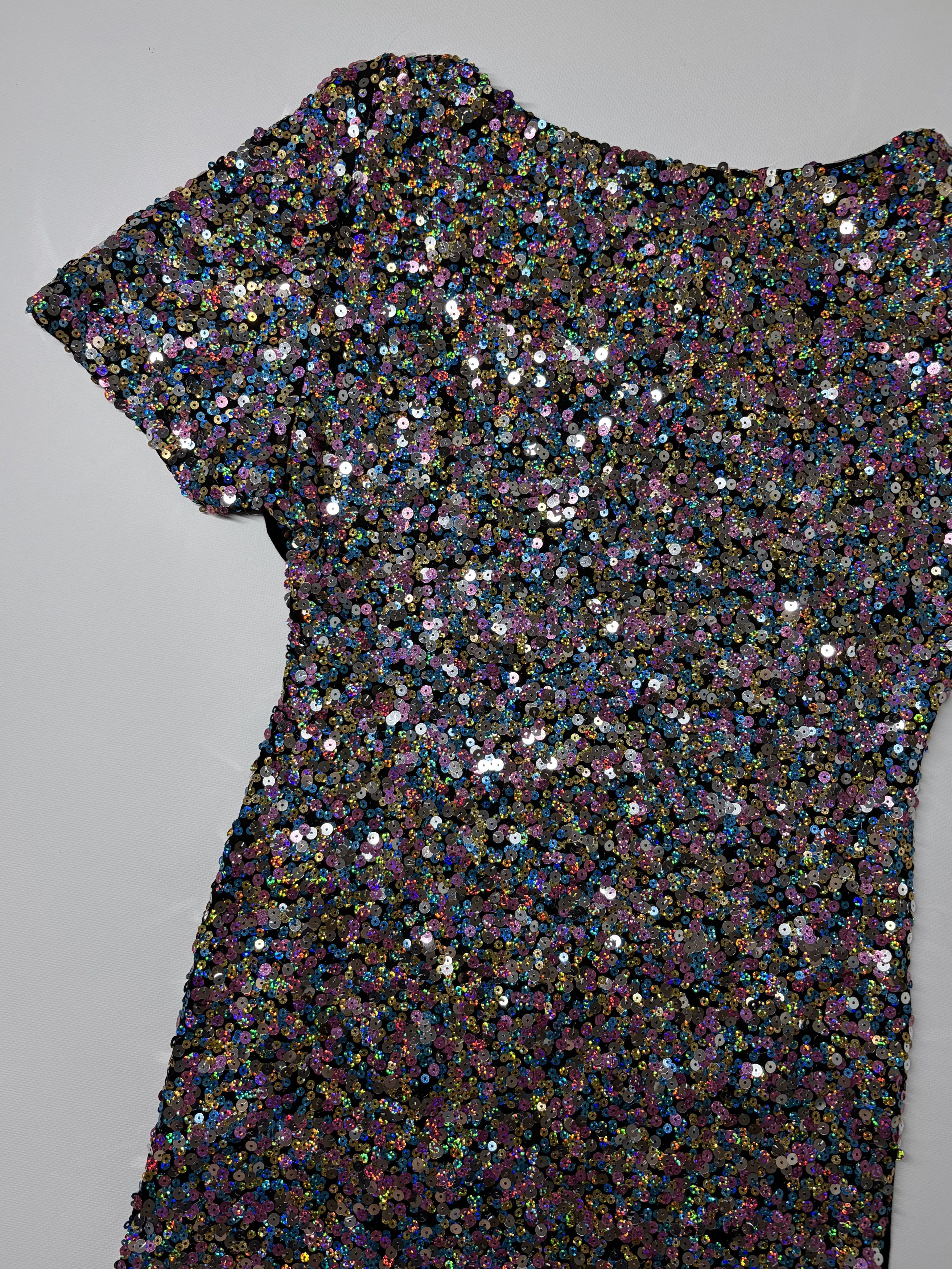 Vintage Vintage Mini Dress Size L / US 10 / IT 46 - 2 Thumbnail