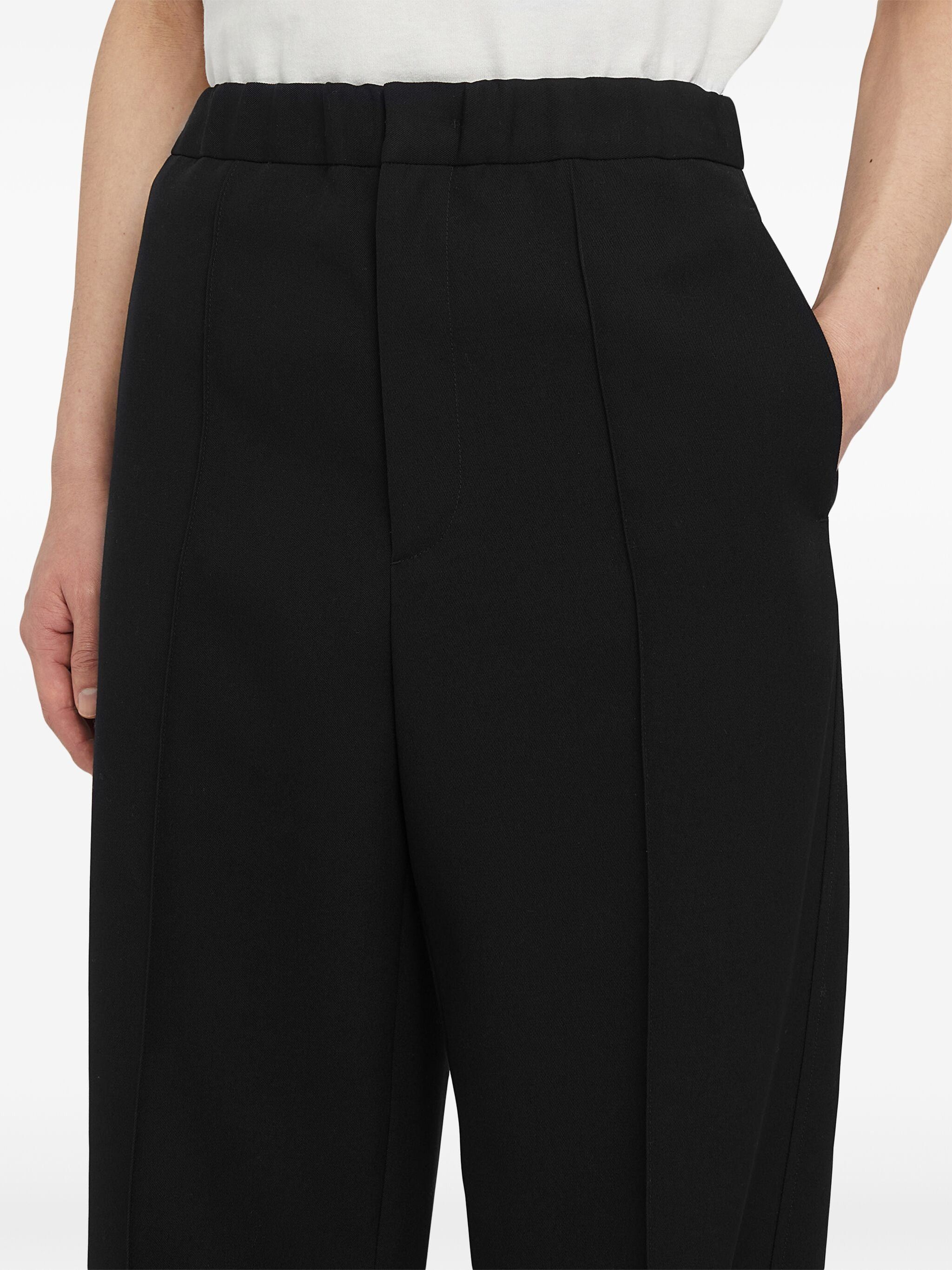 Jil Sander o1s22i1n1024 Wool Gabardine Trouser in Black Size US 30 / EU 46 - 5 Thumbnail