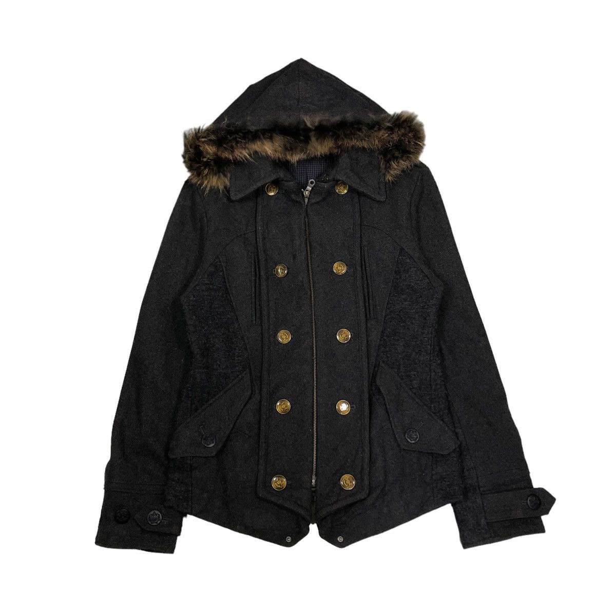 PPFM 🔥VINTAGE BIKER JACKET PPFM DOUBLE LAYER MINK FUR HOODIE LGB Size US S / EU 44-46 / 1 - 1 Thumbnail