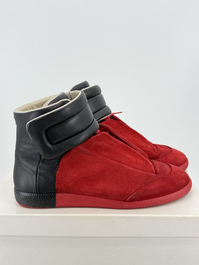 Baskets Maison Margiela Future En Cuir Craquelé Bleu - Taille 43 (US 10), Occasion, Retail 1050€