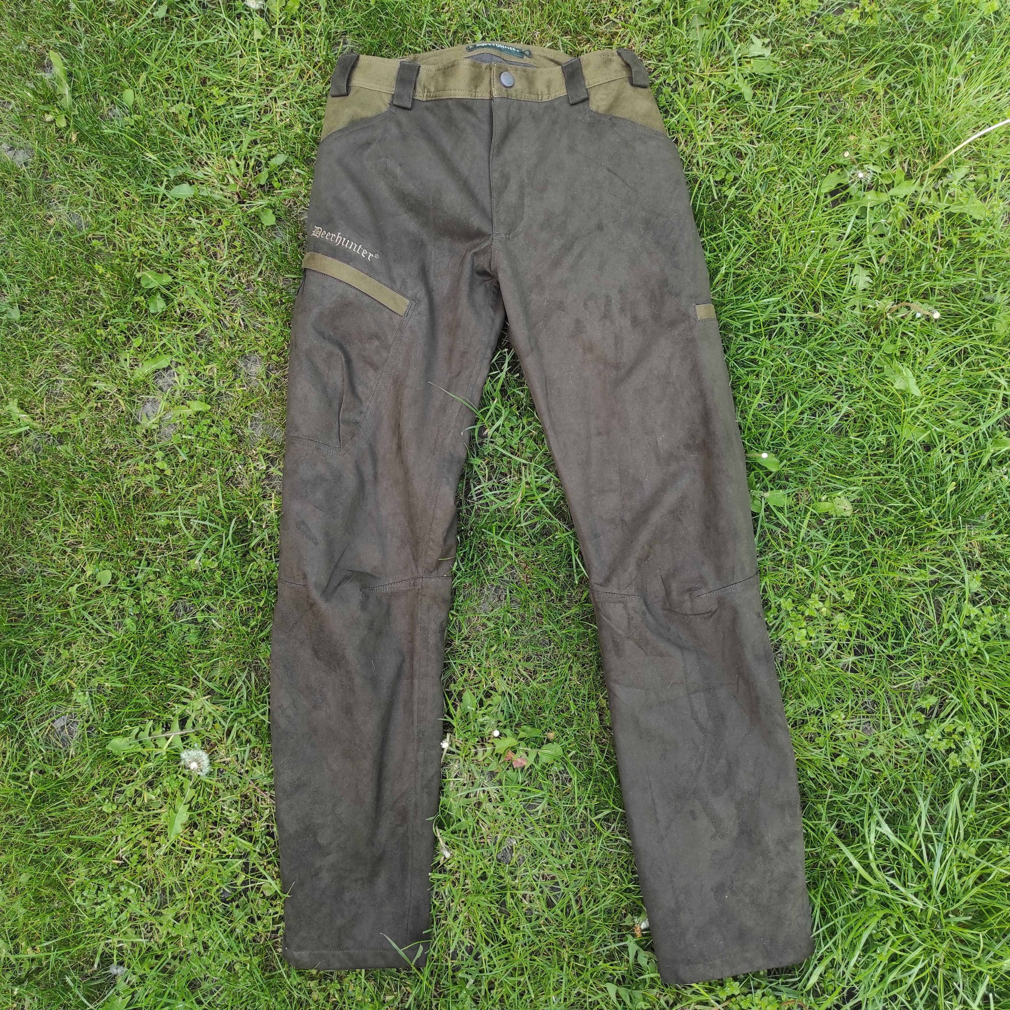 Image of Avant Garde Deerhunter Pants W30 L32 Fishing Trousers Leather in Brown, Men's