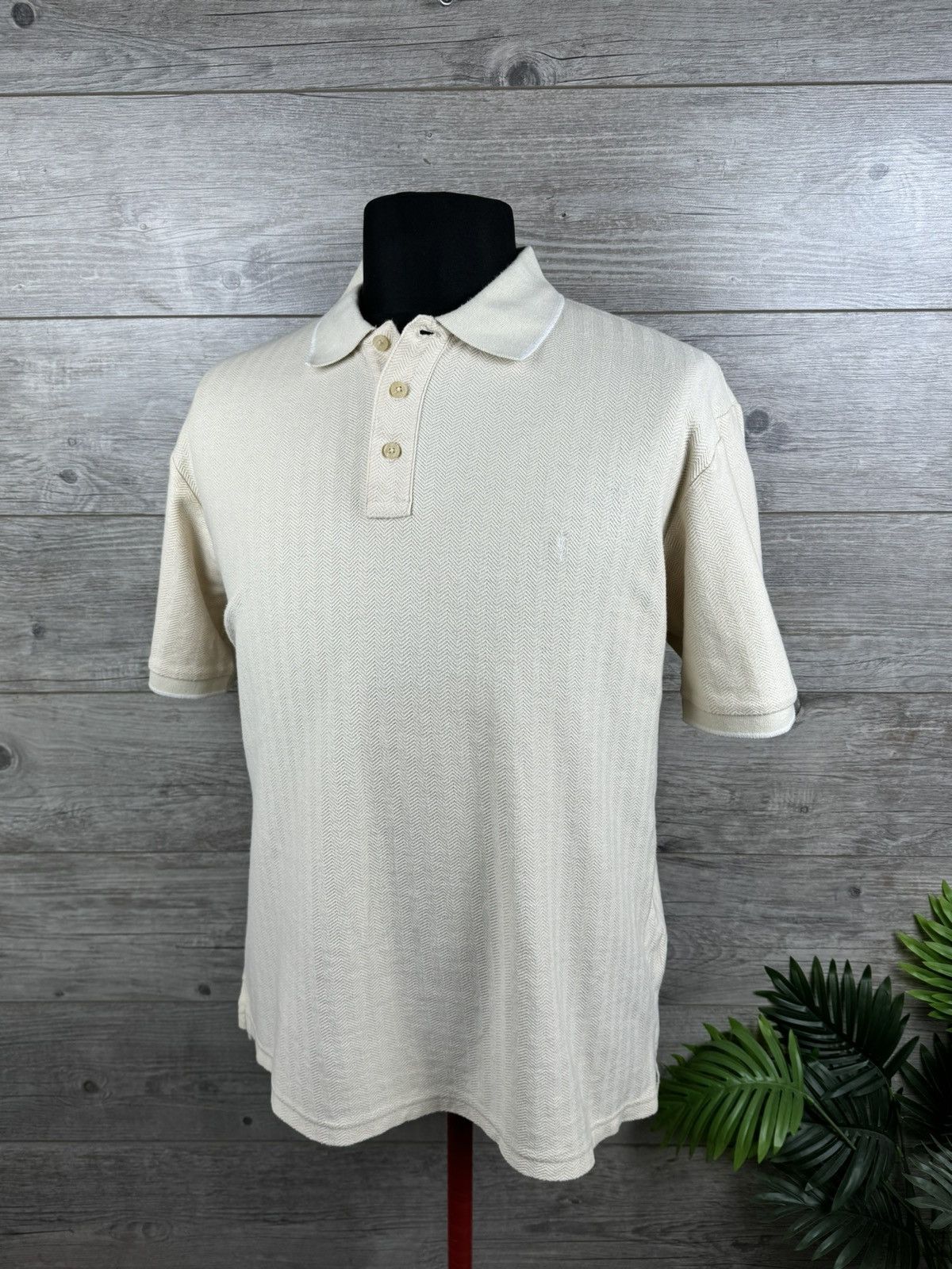 Designer × Vintage × Yves Saint Laurent Polo shirt Yves Saint Laurent XL Size YSL tee vintage Size US XL / EU 56 / 4 - 1 Thumbnail