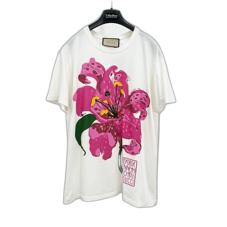 Gucci Gucci Floral Embroidery Short Sleeve T-Shirt Size XS / US 0-2 / IT 36-38 - 1 Thumbnail
