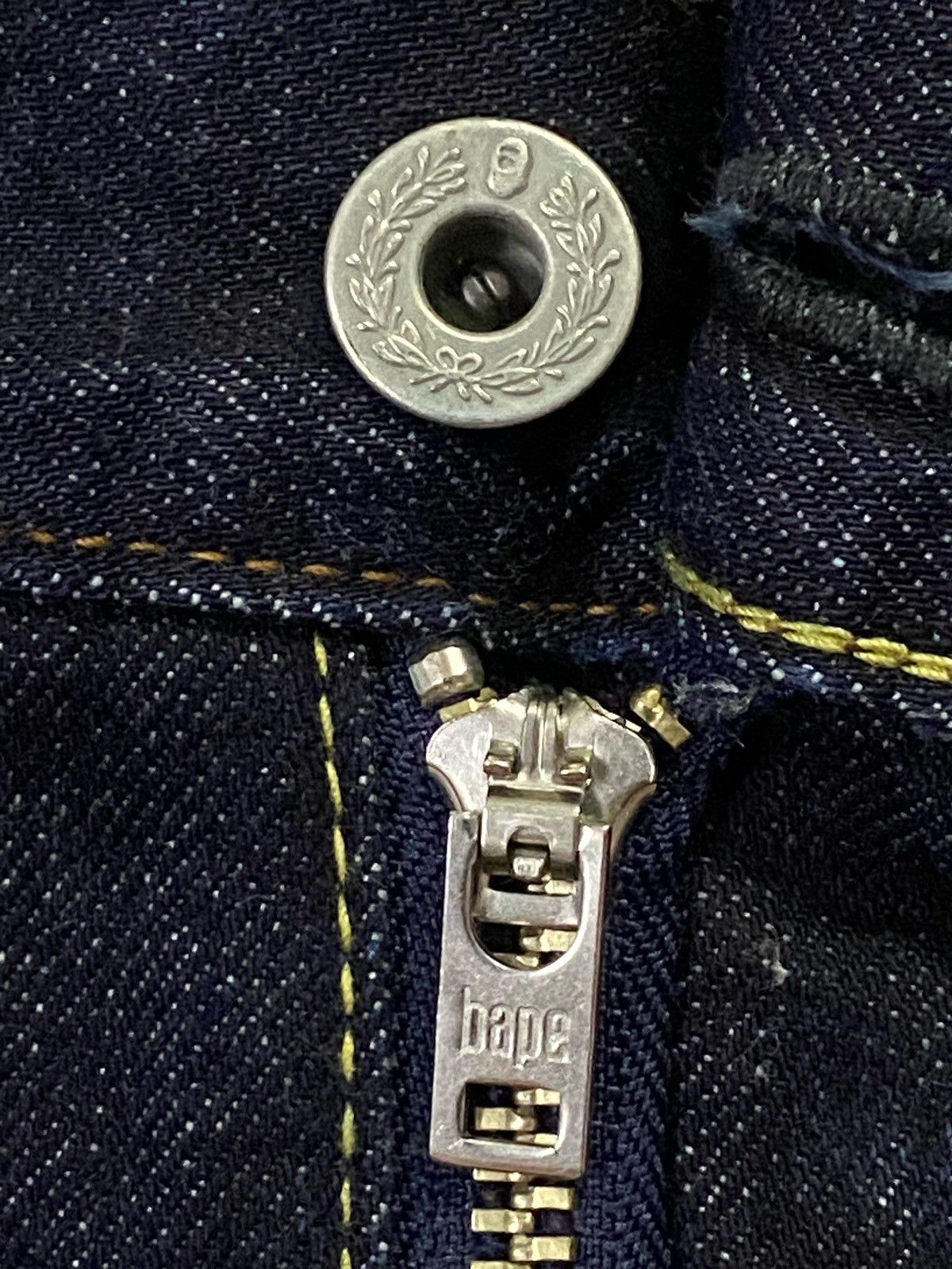 Bape Bapesta Embroidery Logo Denim Pants Size US 35 - 9 Thumbnail