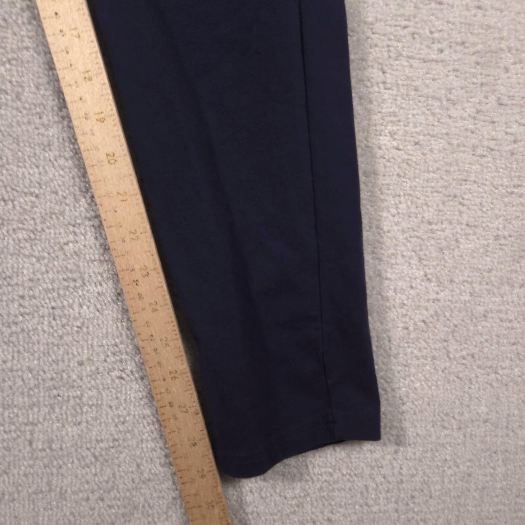 Vintage VINTAGE? No — Woman Within Leggings Womens 18/20 Blue High Rise Tall Knit Ankle Stretch Pants Size 40" / US 18 - 7 Thumbnail