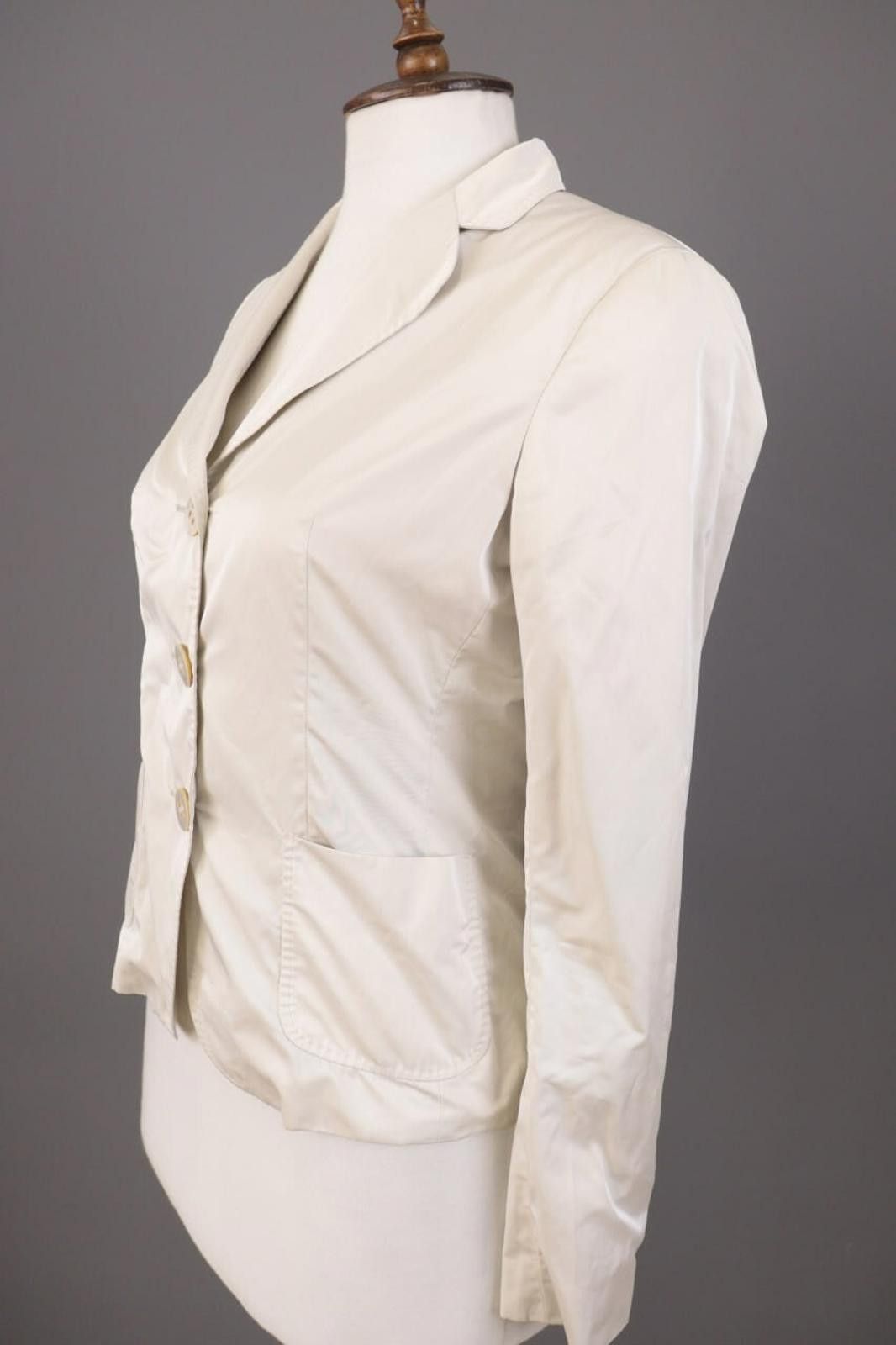 Designer Max Mara Cream Cupri Jacket Size I 40 / USA 6 / GB 8 Size M / US 6-8 / IT 42-44 - 6 Thumbnail