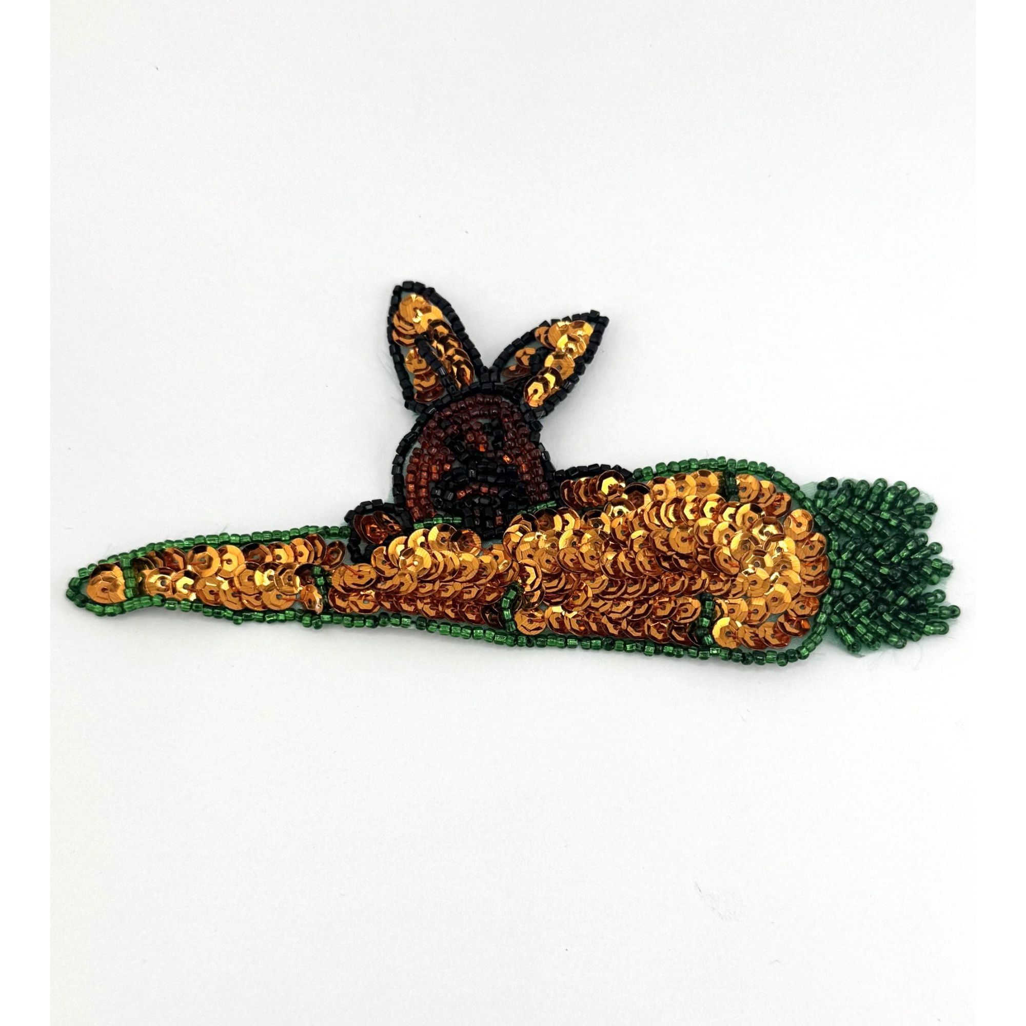 Vintage Vintage Sequin Beaded Applique Embroidered Patch Sew On East Size ONE SIZE - 2 Thumbnail