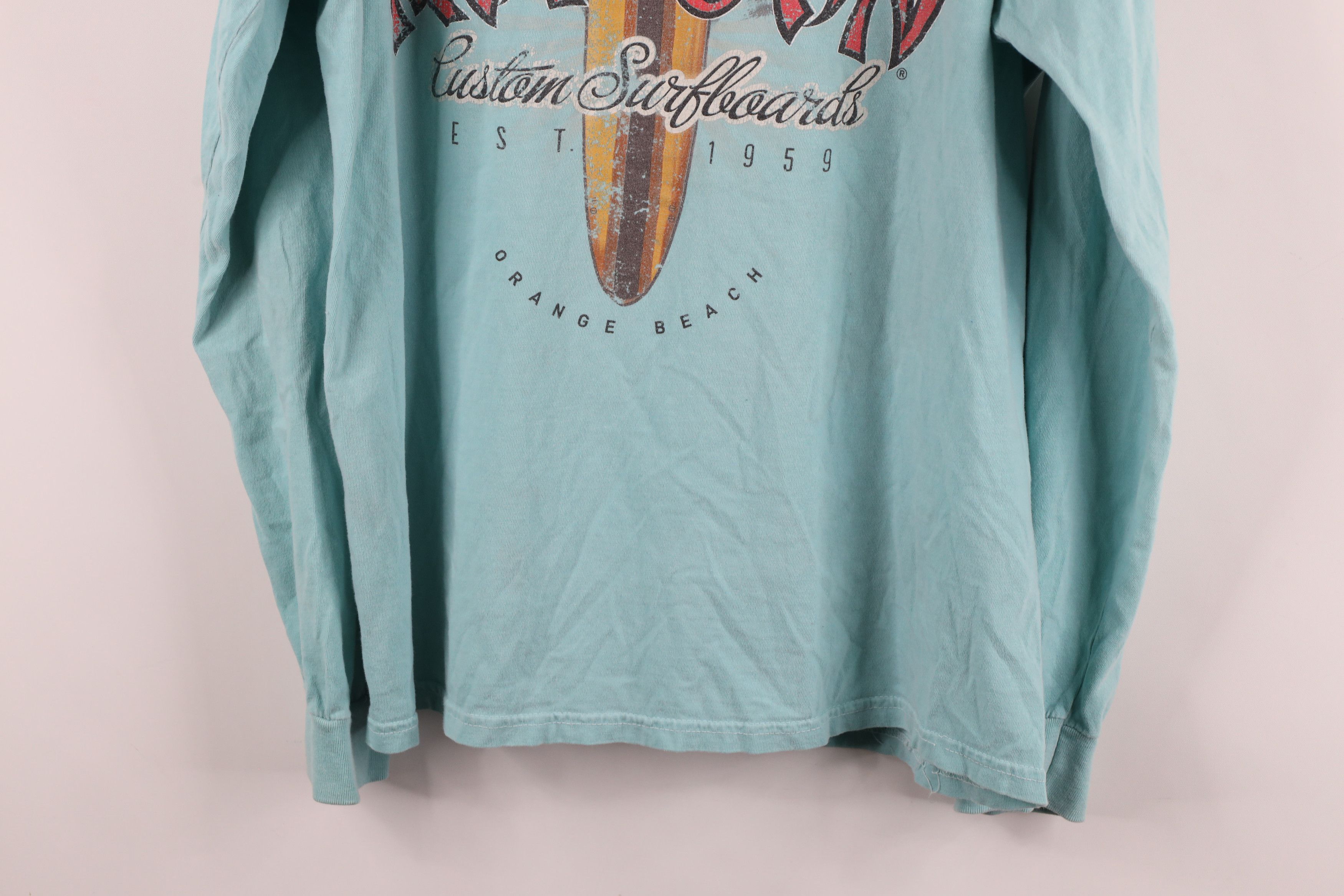 Ron Jon Surf Shop × Vintage Vintage Ron Jon Surf Shop Orange Beach Long Sleeve T-Shirt Size US M / EU 48-50 / 2 - 13 Thumbnail