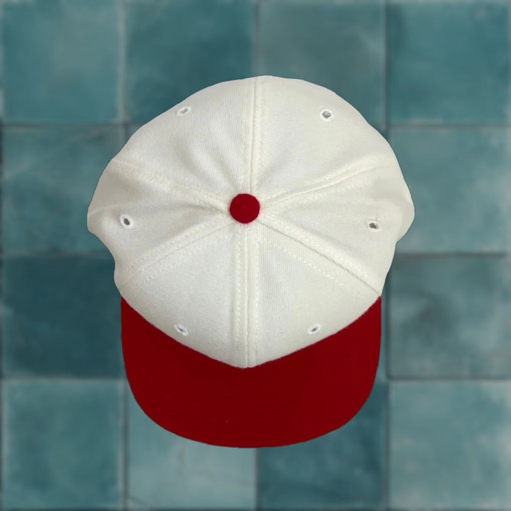 Vintage VINTAGE DeLong Wool Snapback Hat Cap Adult M/L Red 90s Deadstock NWOT Made in USA Snapback Mens Hats Size ONE SIZE - 1 Thumbnail