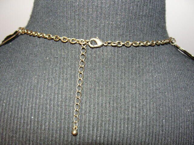 Designer Fun Bohemian Brass tone Multiple Feather Charm Necklace Size ONE SIZE - 6 Thumbnail