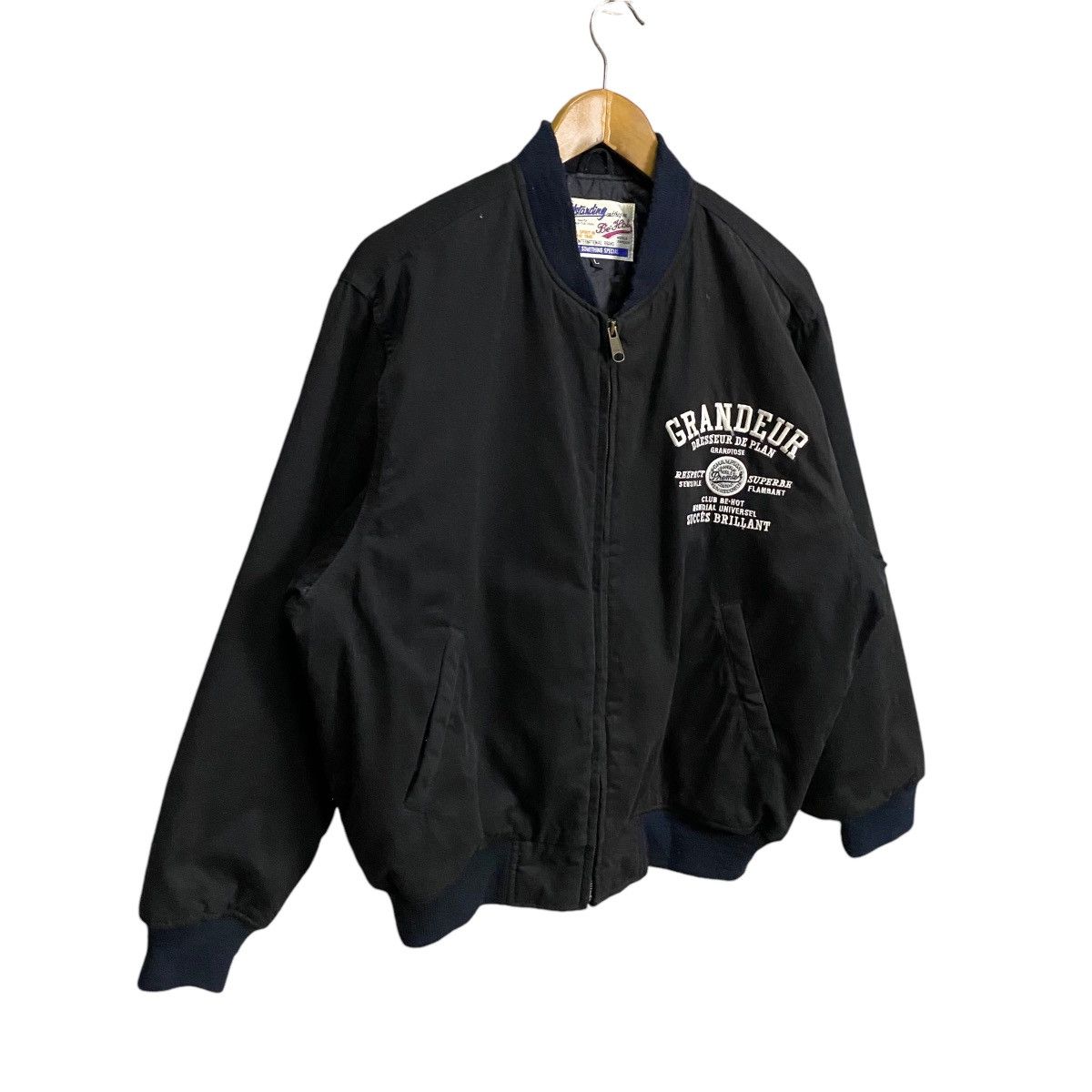 Japanese Brand Grandeur embroidery black jacket Size US L / EU 52-54 / 3 - 3 Thumbnail