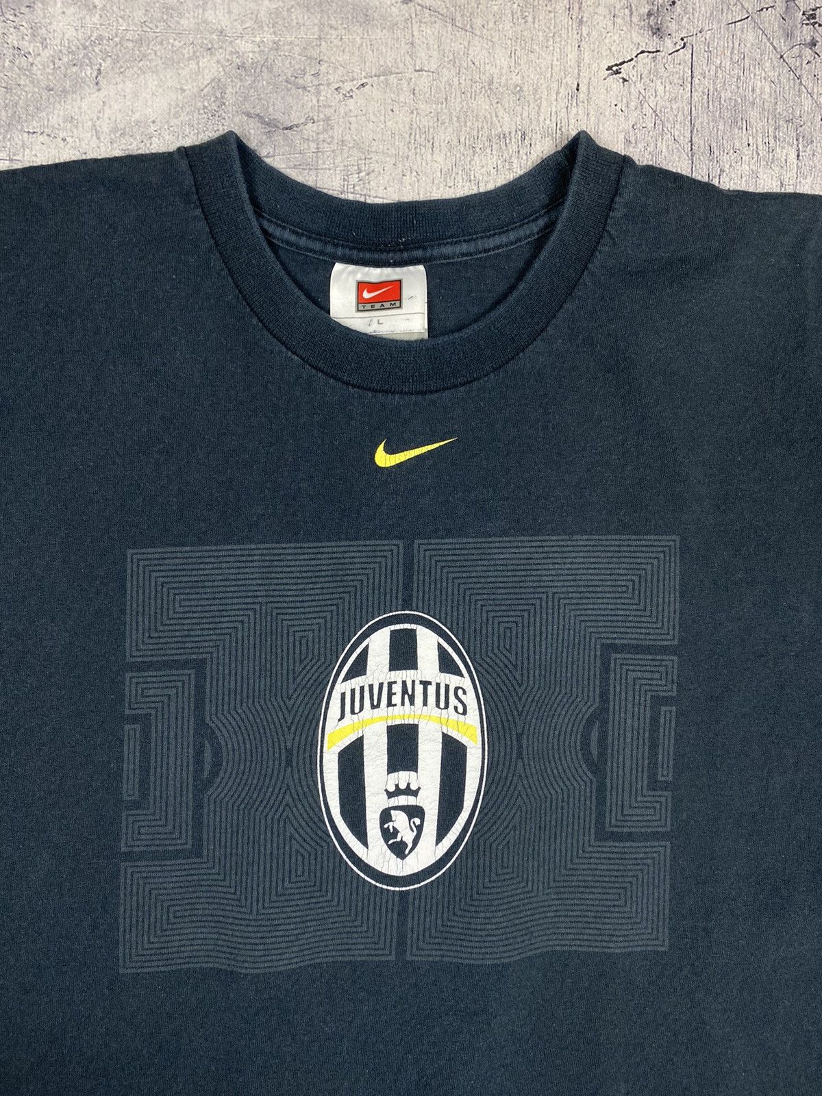Nike × Vintage Vintage 90s Nike Juventus FC Tee blockcore drill y2k 00s Size US L / EU 52-54 / 3 - 5 Thumbnail