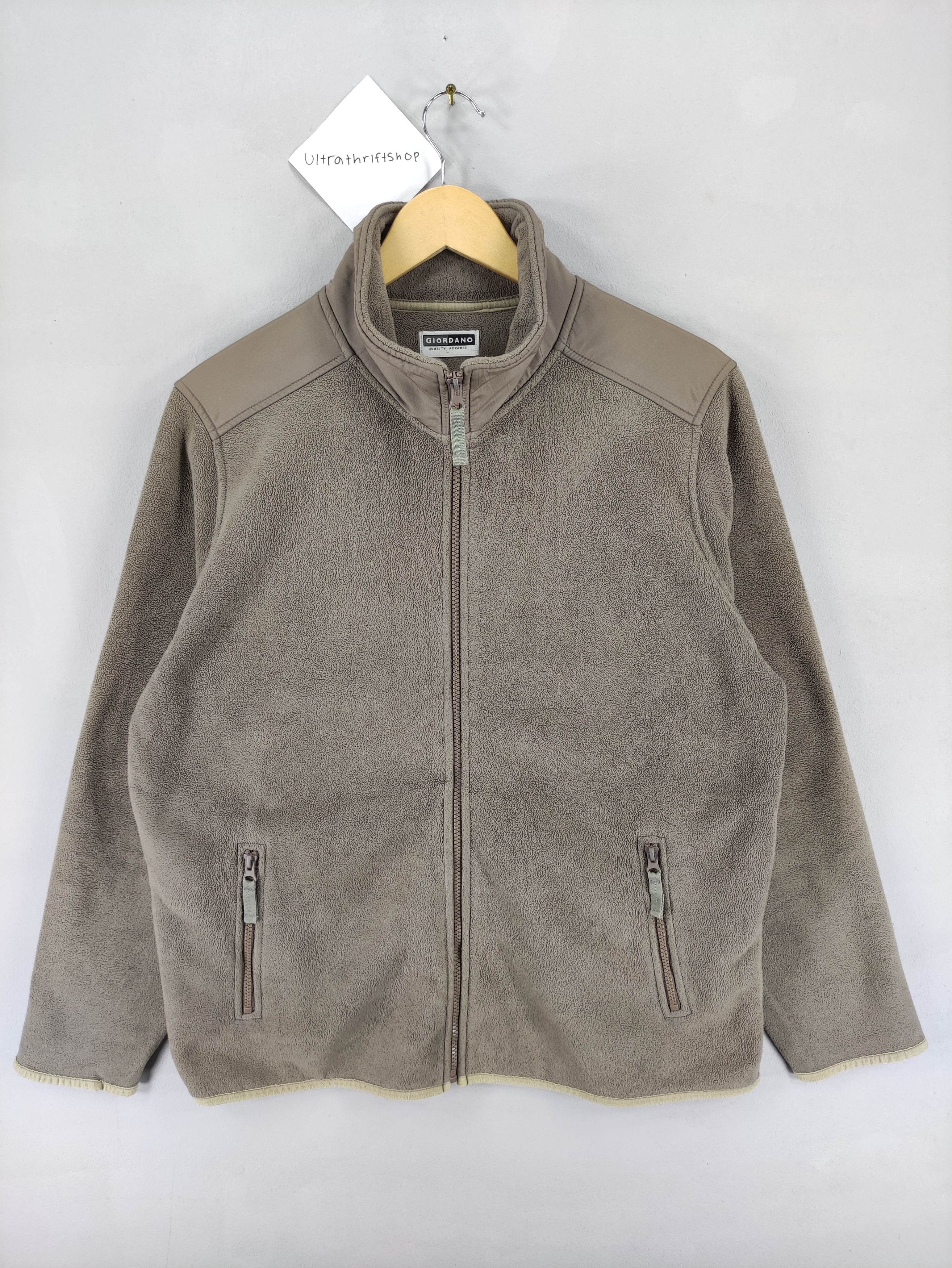 Giordano Vintage Giordano Fleece Sweater Jacket Zipper Size US L / EU 52-54 / 3 - 1 Thumbnail