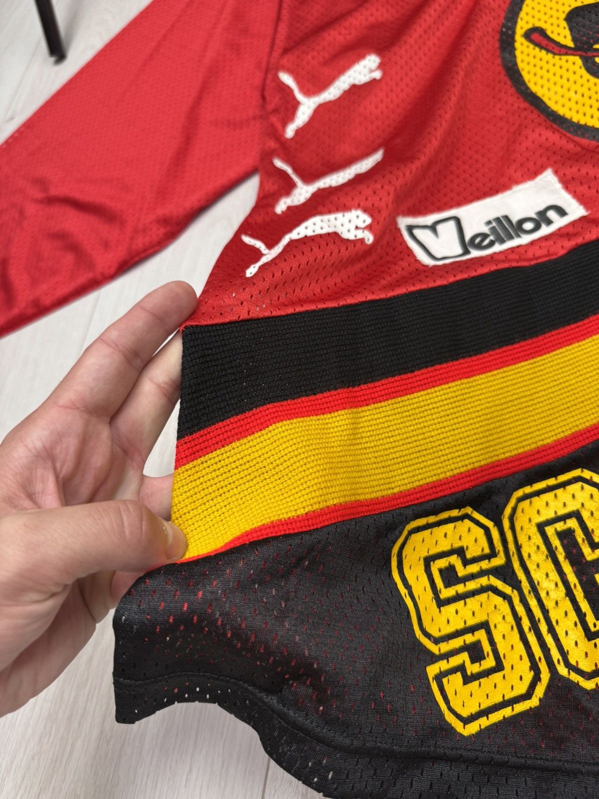 Puma 1980s SC BERN HOCKEY SHIRT JERSEY PUMA sz L MEN VINTAGE Size US L / EU 52-54 / 3 - 6 Thumbnail