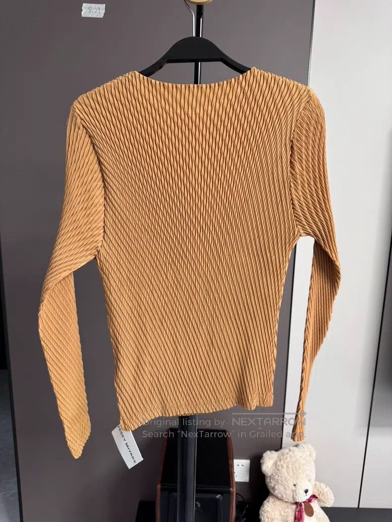 Issey Miyake Issey Miyake Mock Neck Willow Pattern Top in Fluorescent G Size M / US 6-8 / IT 42-44 - 2 Thumbnail