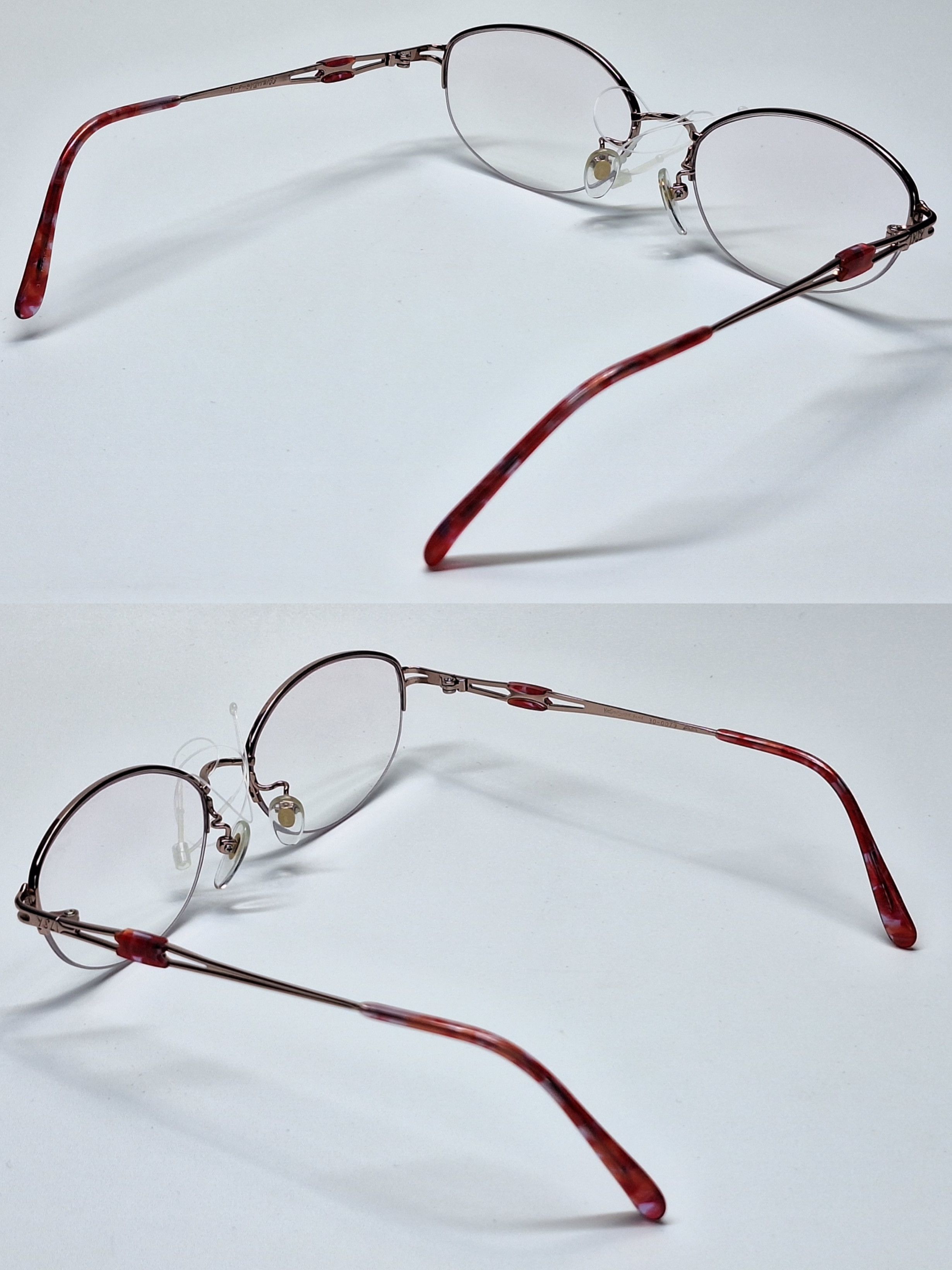 Yves Saint Laurent Yves Saint Laurent 30-0079 PureTitan Half-Rimless Eyeglasses Size ONE SIZE - 9 Thumbnail