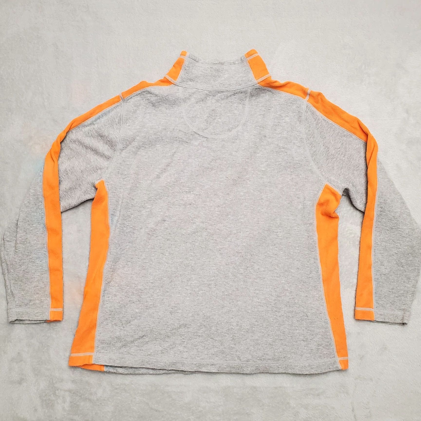 Tommy Bahama Tommy Bahama Sweater Women XL Orange Long Sleeve 1/2 Zip Pullover Knit Solid Embroidered Logo Casual Size XL / US 12-14 / IT 48-50 - 7 Thumbnail