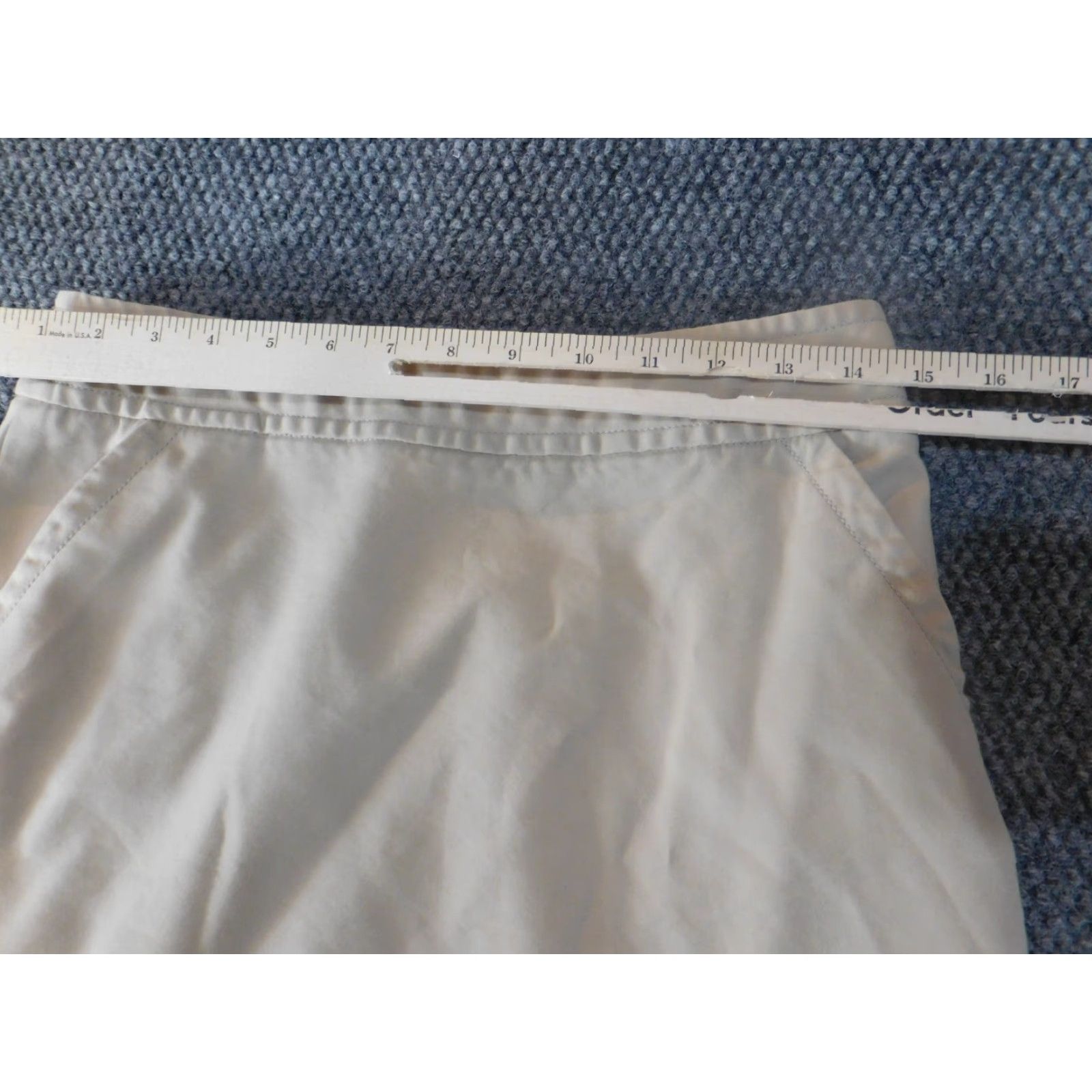 Banana Republic Banana Republic Skirt Womens 6P Petite Beige Zip A-Line Knee Length Stretch Pockets Casual natuur? Size 28" / US 6 / IT 42 - 4 Thumbnail