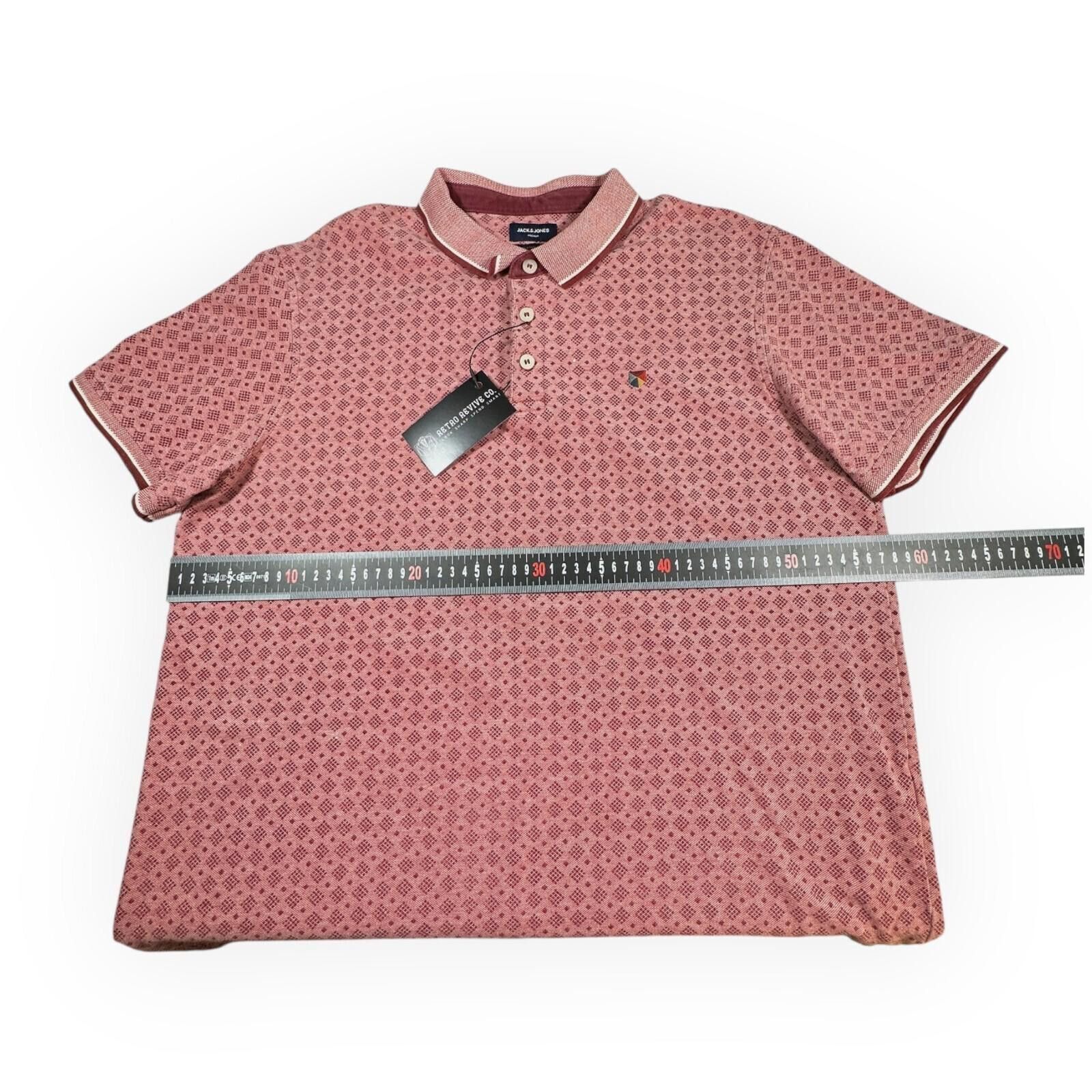 Jack & Jones Jack & Jones Polo Shirt Men's UK Size 2XL Pink Premium Size US XXL / EU 58 / 5 - 7 Thumbnail