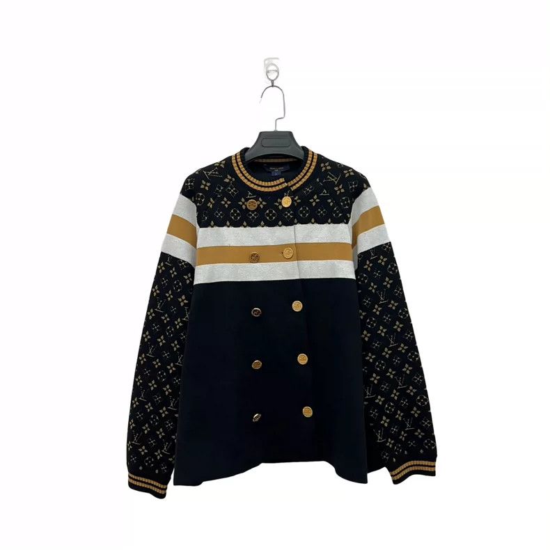 Louis Vuitton Louis Vuitton Old-print double-breasted wool jacket Size US S / EU 44-46 / 1 - 1 Thumbnail