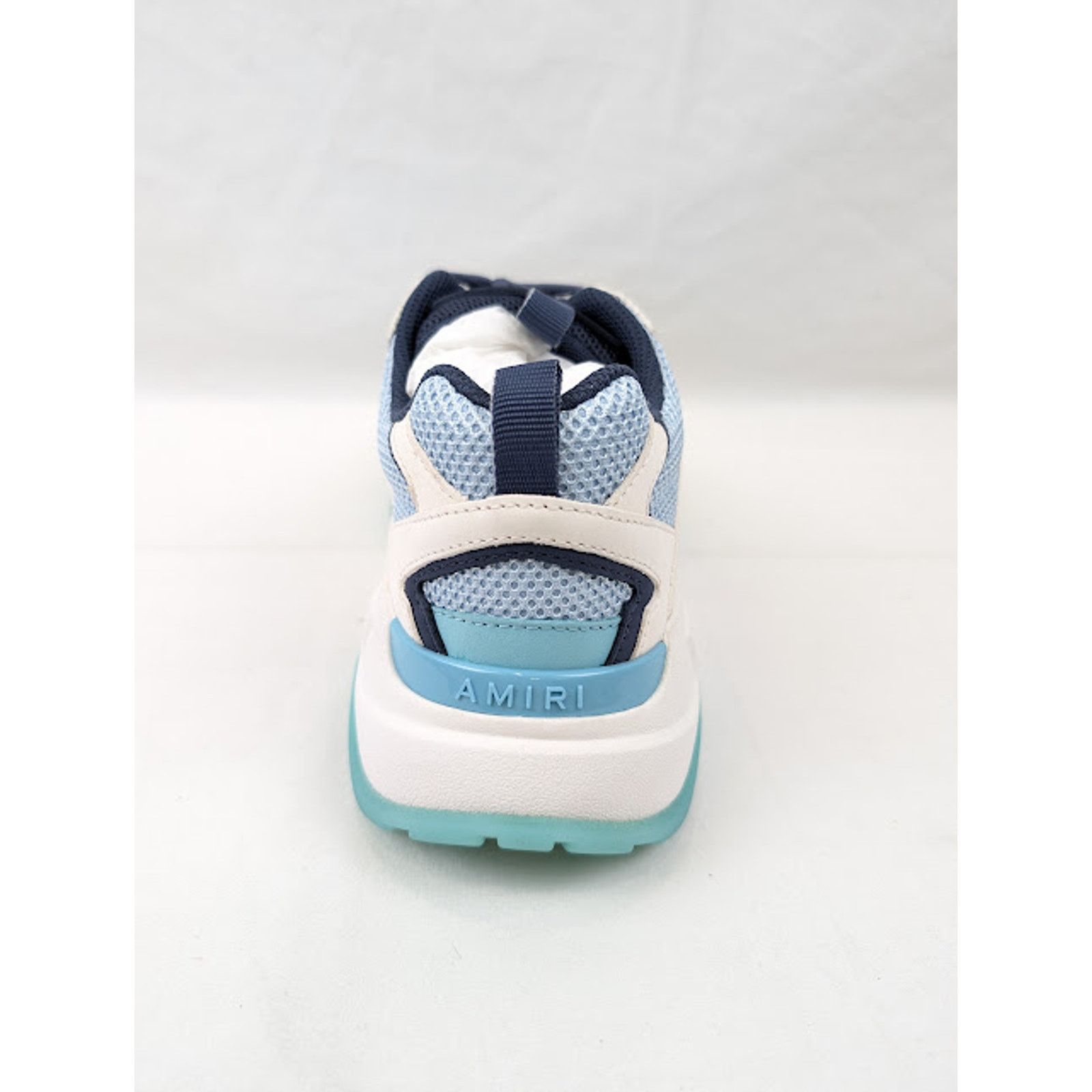Amiri o1rshd1 Bone Runner Low-Top Sneakers in Baby Blue Size US 13 / EU 46 - 10 Thumbnail