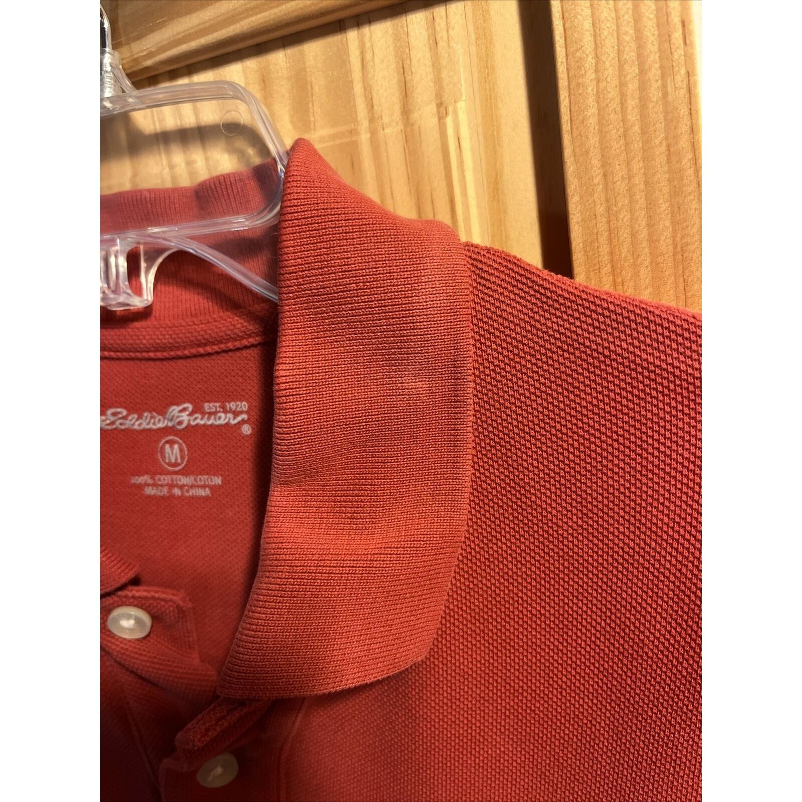 Eddie Bauer Eddie Bauer Mens M Red Button Short Sleeve Cotton Polo Shirt Size US M / EU 48-50 / 2 - 10 Thumbnail