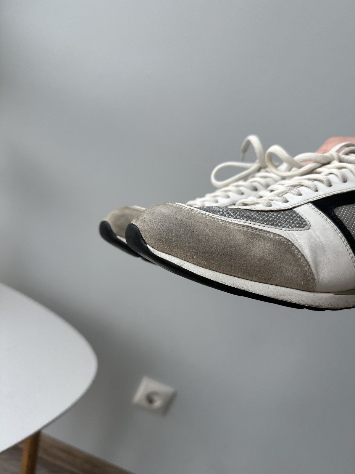Prada Prada Leather Sneakers Shoes Tab Logo Luxury Y2K Size US 9 / EU 42 - 12 Thumbnail